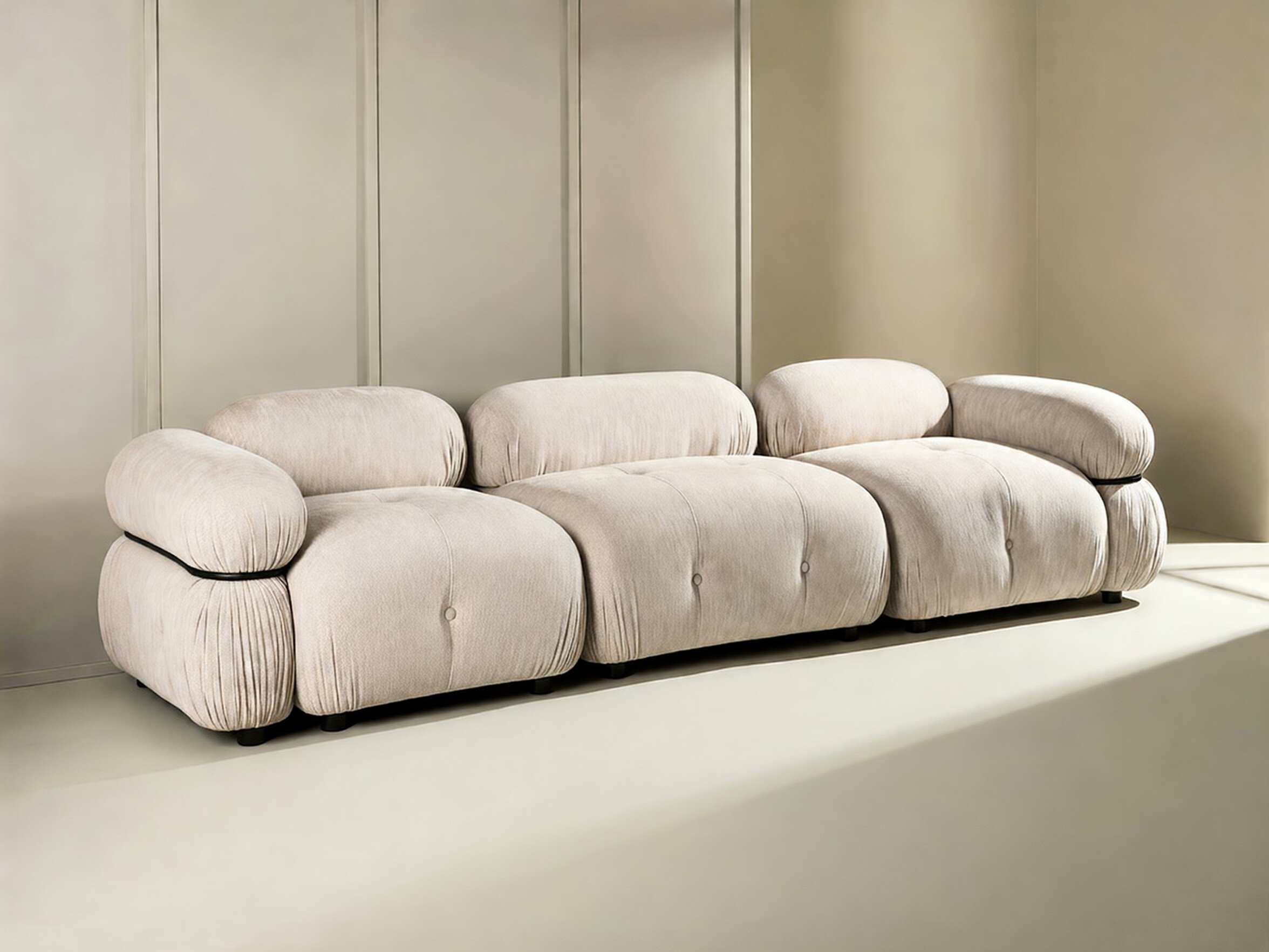 Modulaire sofa Evardale 104 (Beige + Zwart)