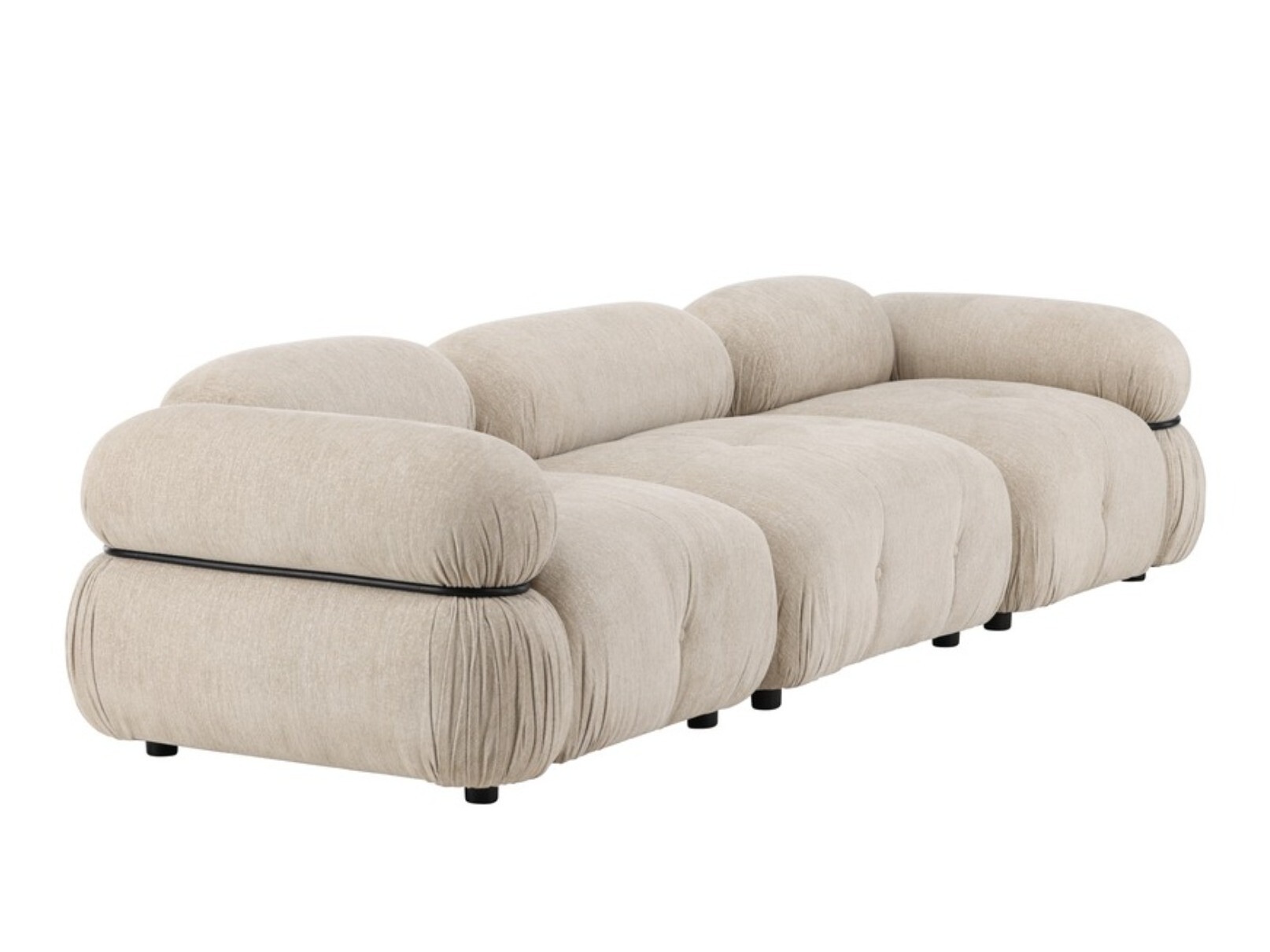 Modulaire sofa Evardale 104 (Beige + Zwart)
