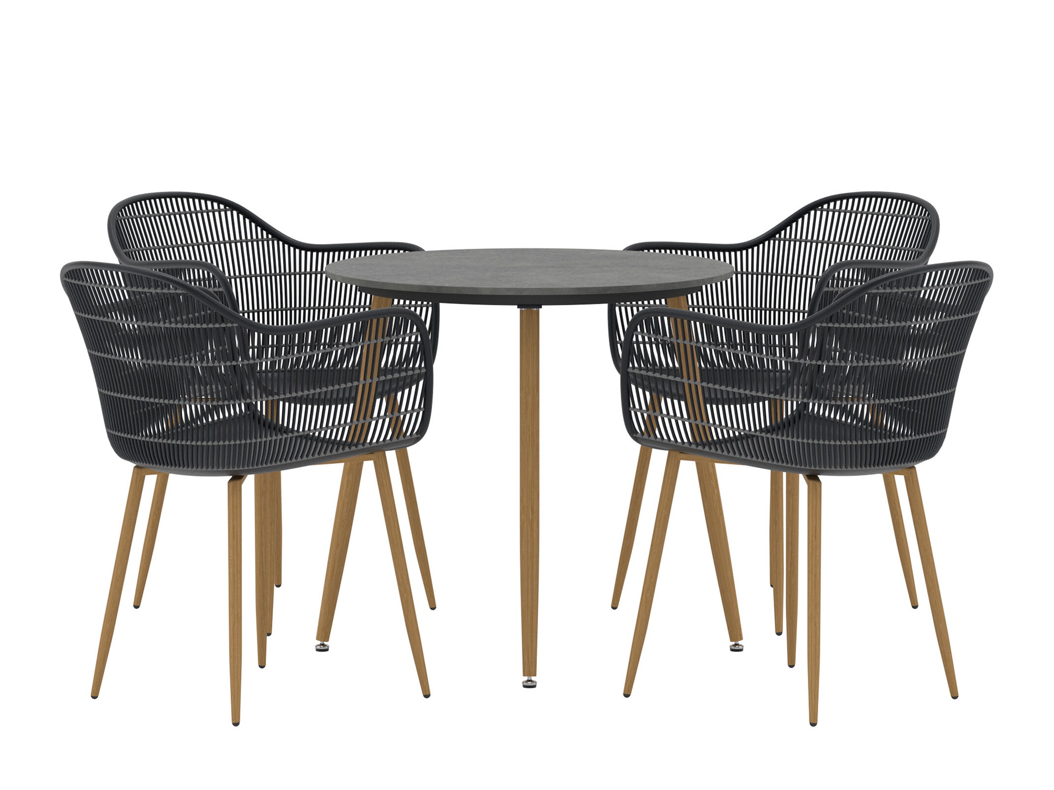 Tafel en stoelen set Dallas 5221