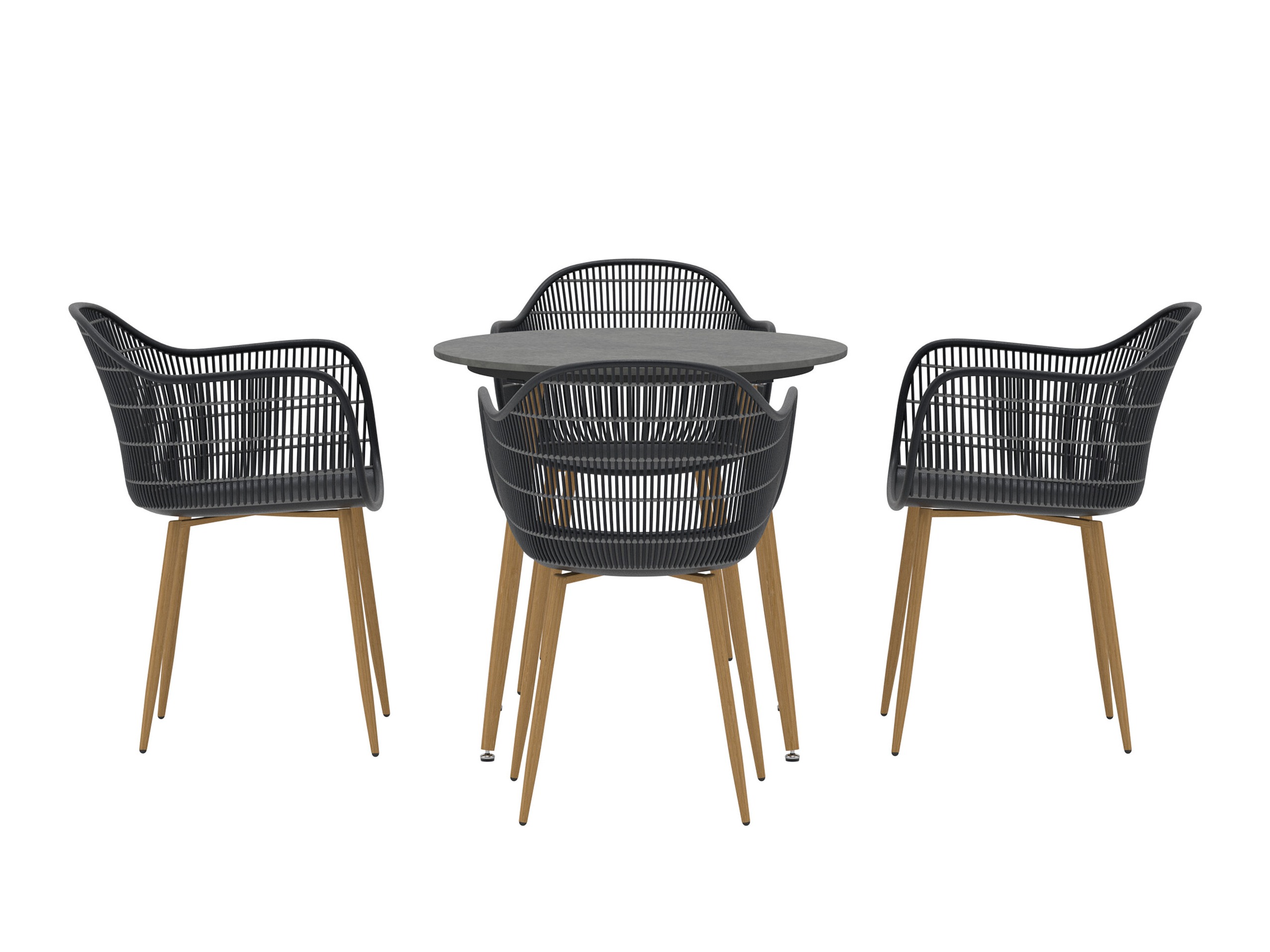 Tafel en stoelen set Dallas 5221