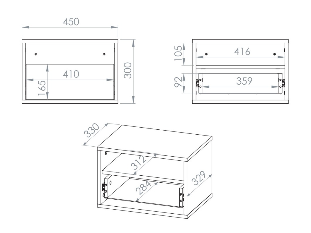 Nachtkastje Morsero 106