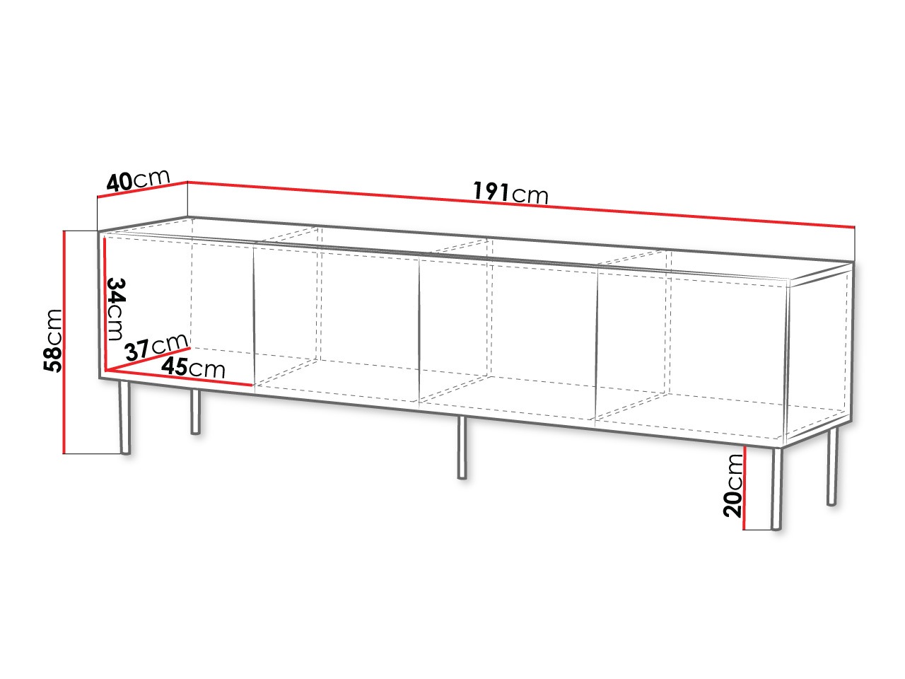 TV-meubel Doctrina III