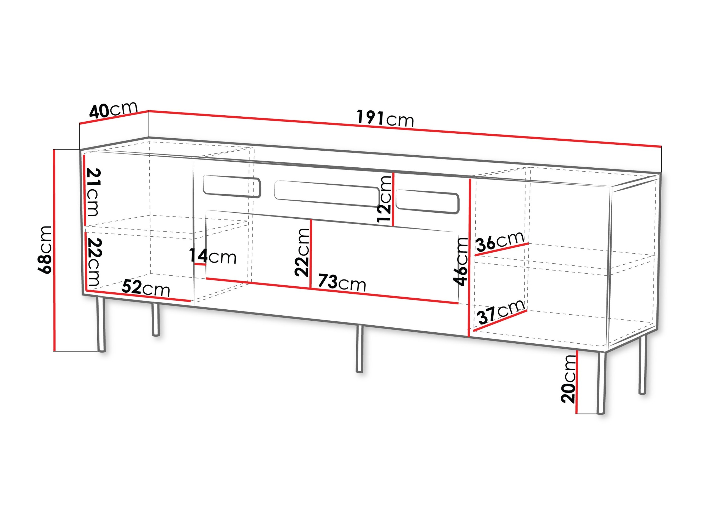 TV-meubel Doctrina IV