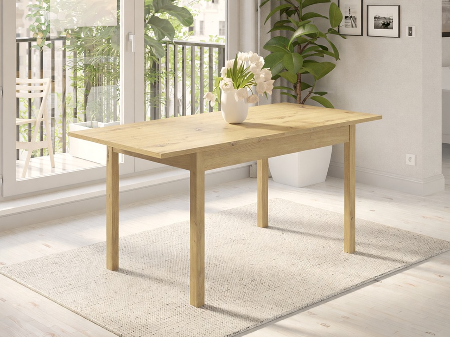 Tafel Bristol 220 (Artisan eiken)