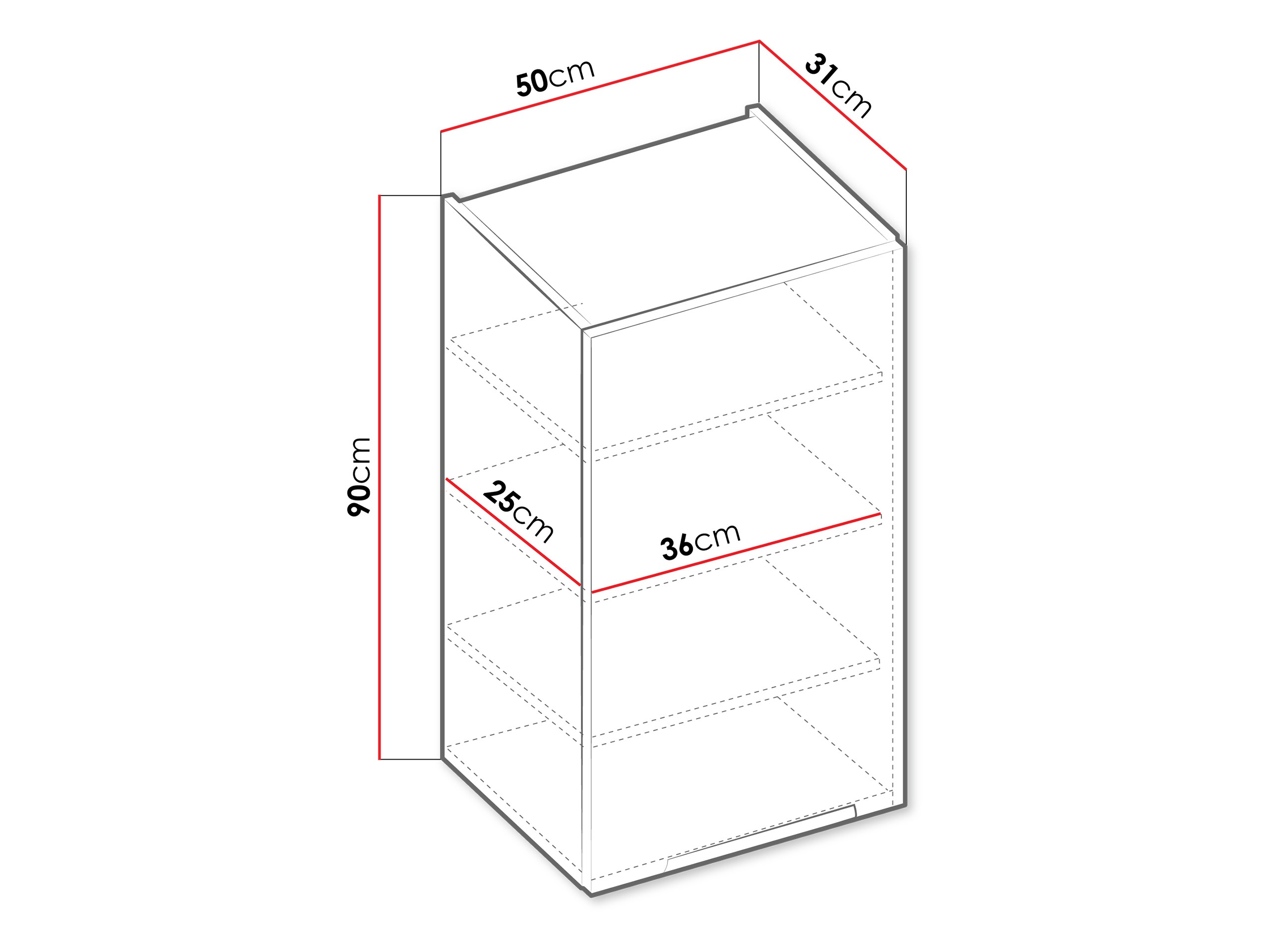 Modulaire wandkast Sole 123