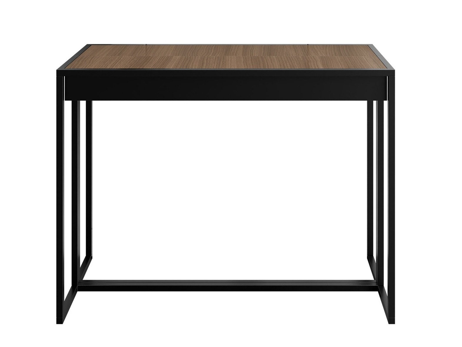 Inklapbare tafel Oswego 180 (Zwart + Donker notenhout)