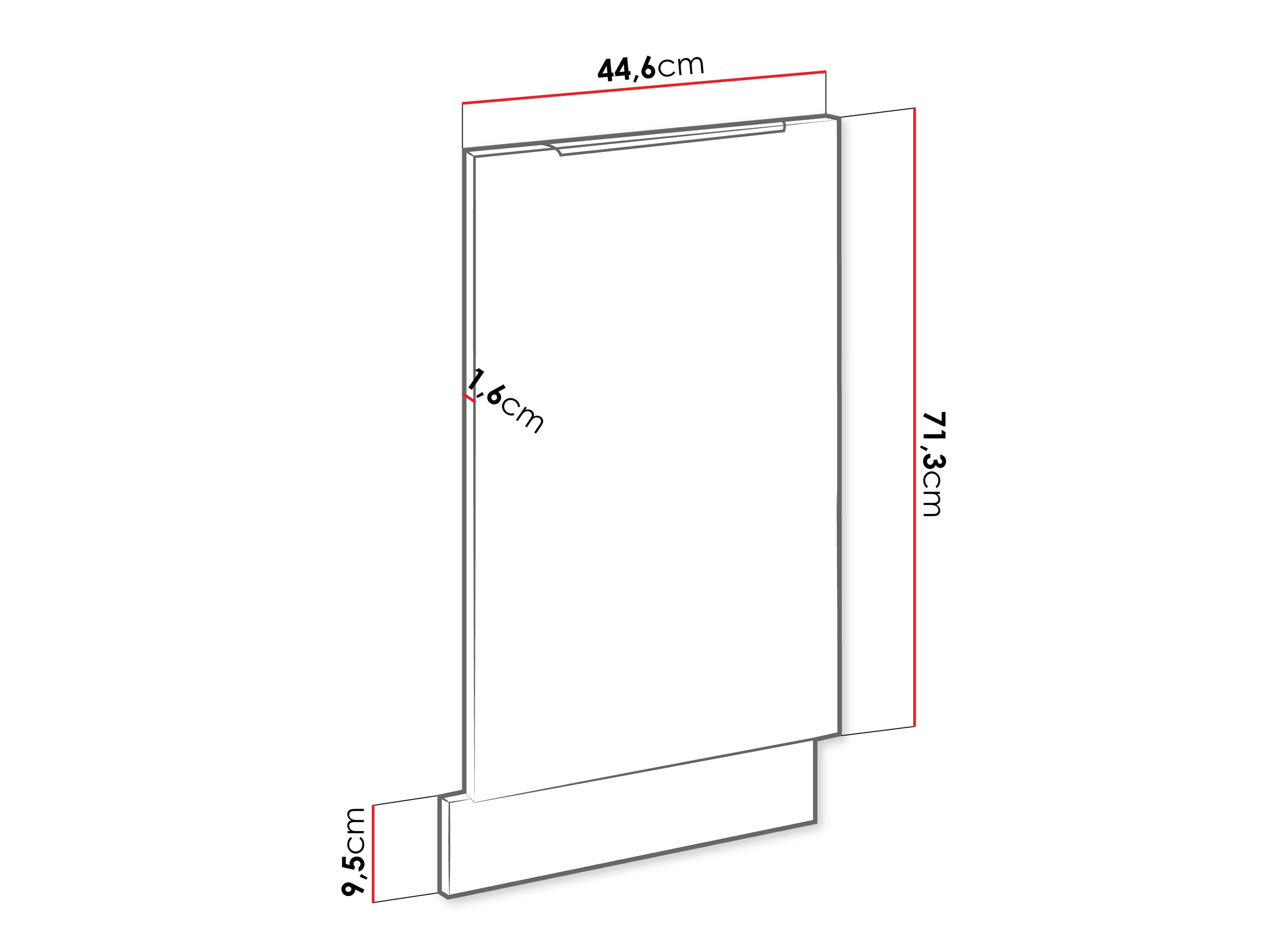 Vaatwasser deur Sole 156