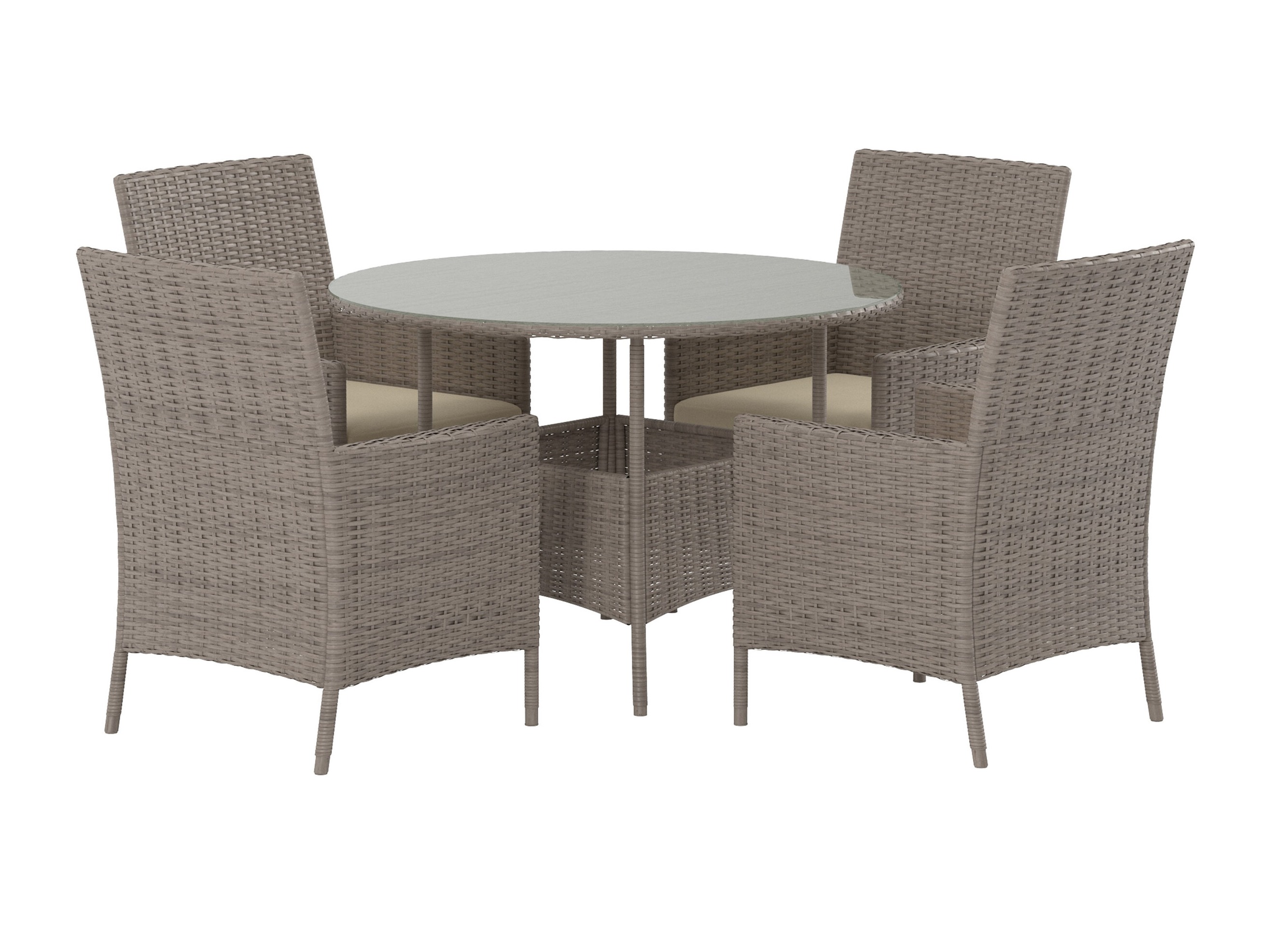 Tafel en stoelen set Dallas 5242
