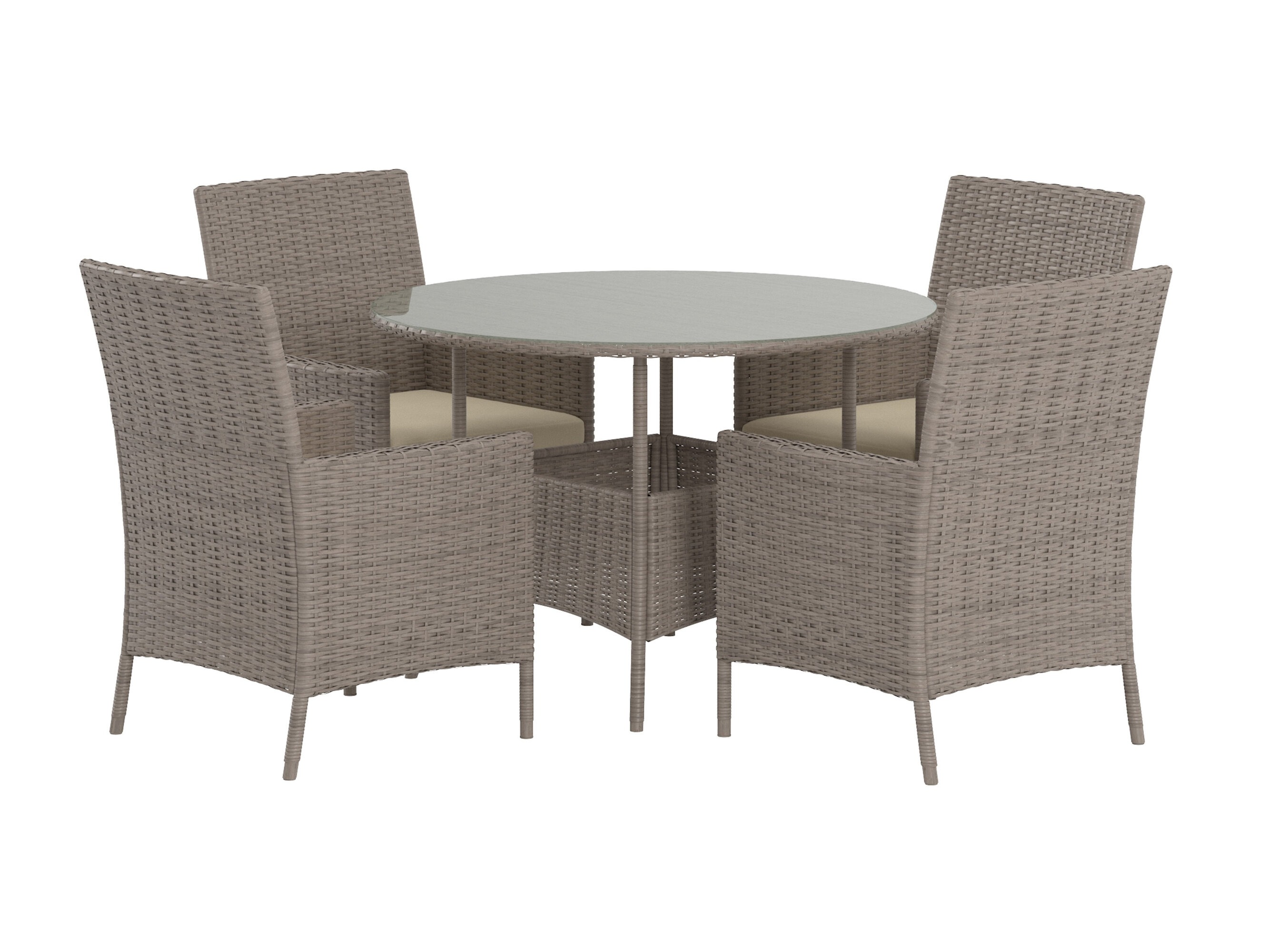 Tafel en stoelen set Dallas 5242
