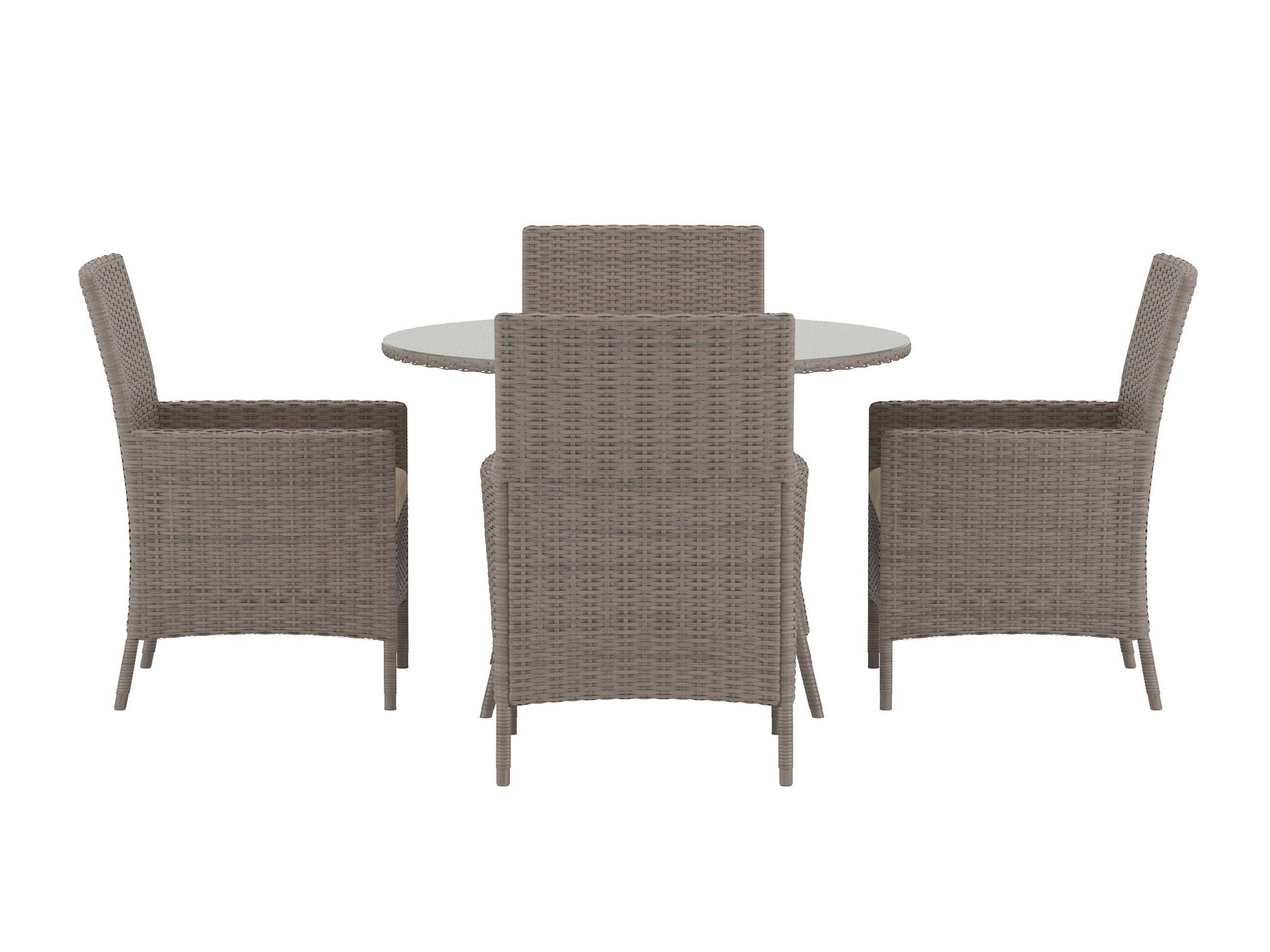 Tafel en stoelen set Dallas 5242