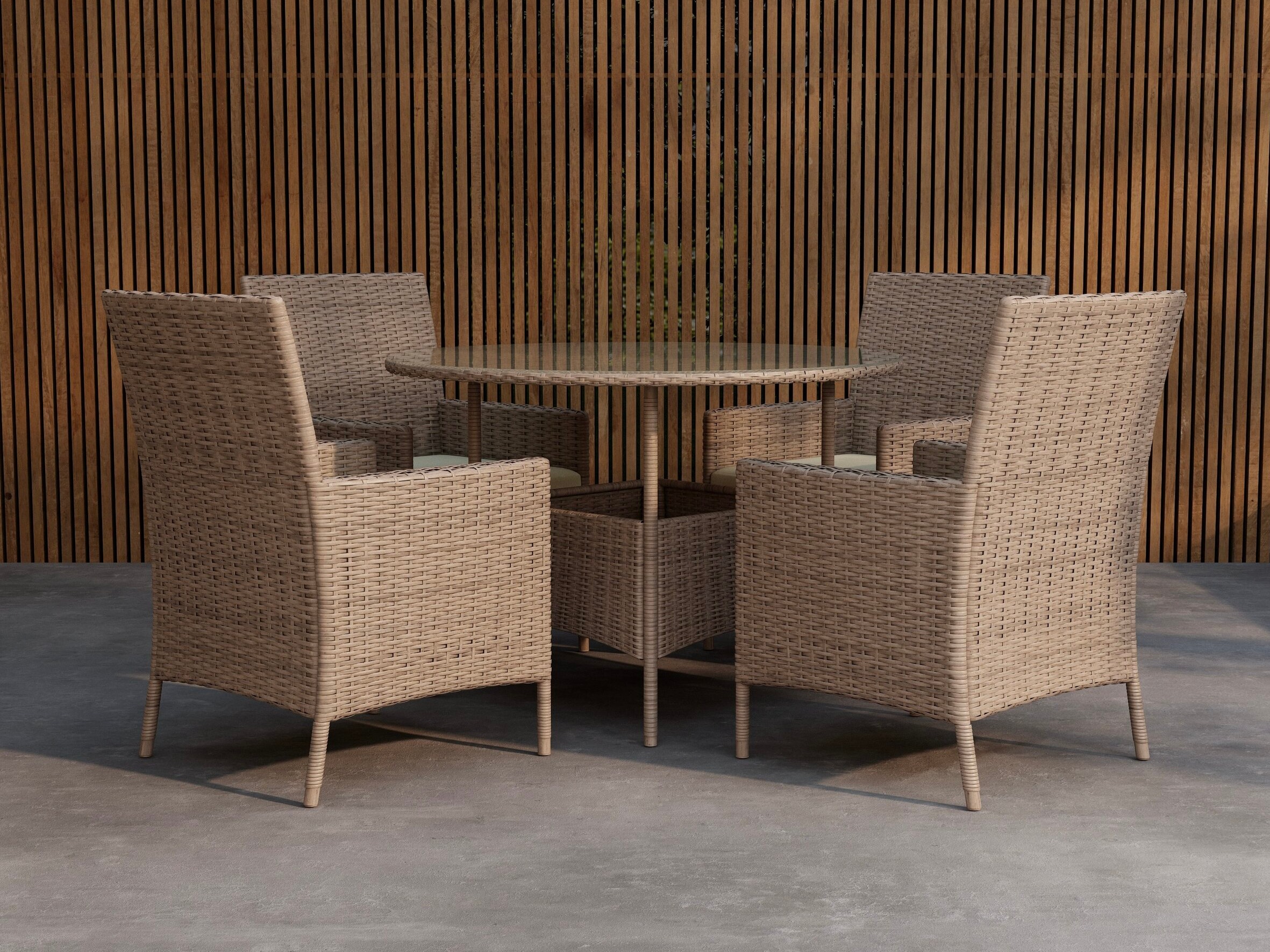 Tafel en stoelen set Dallas 5242