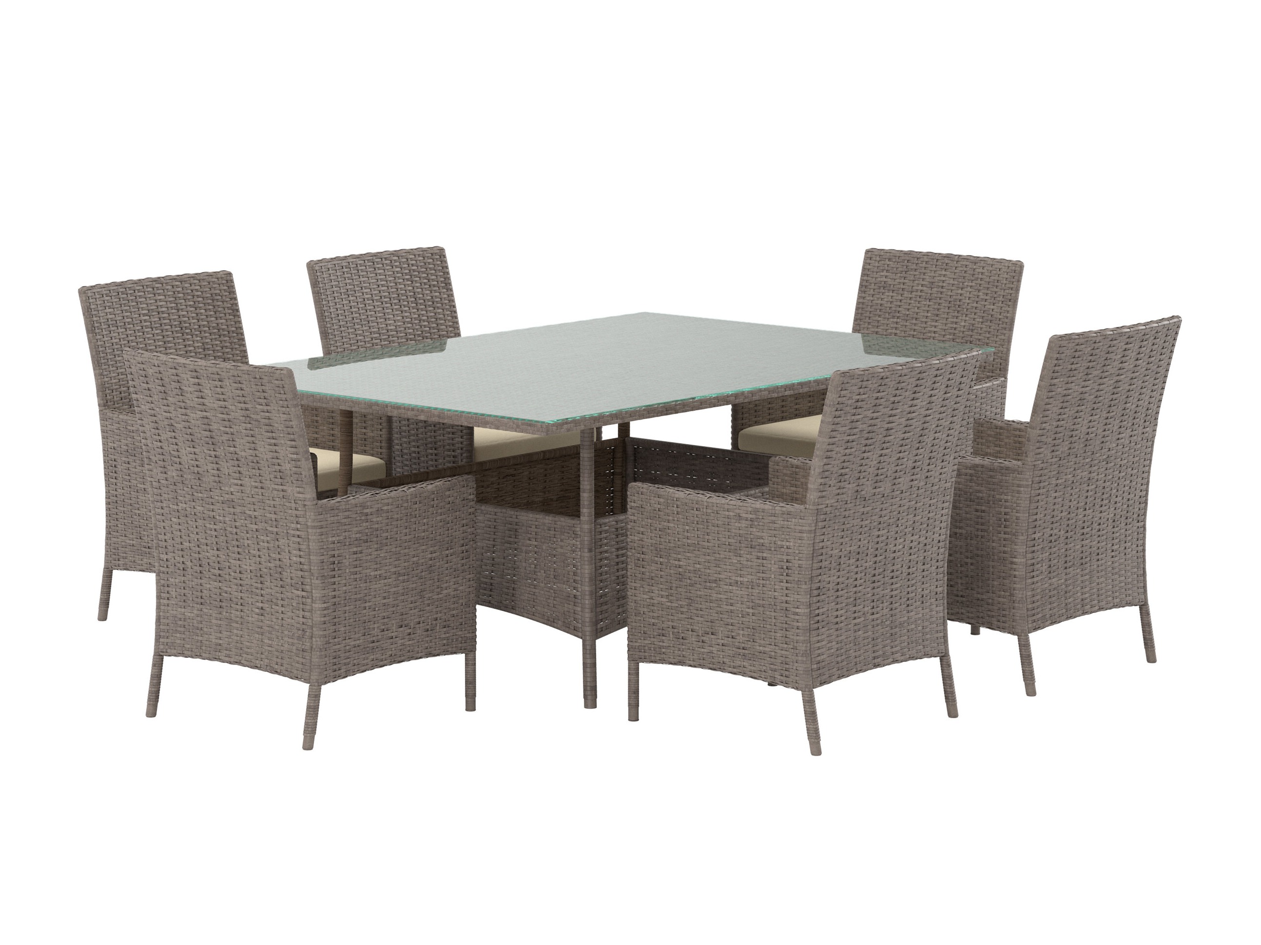 Tafel en stoelen set Dallas 5243