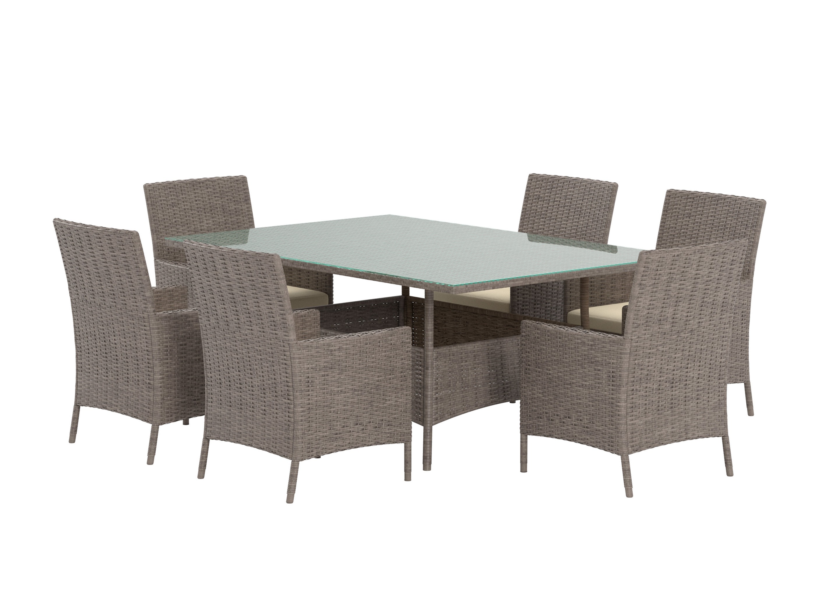 Tafel en stoelen set Dallas 5243