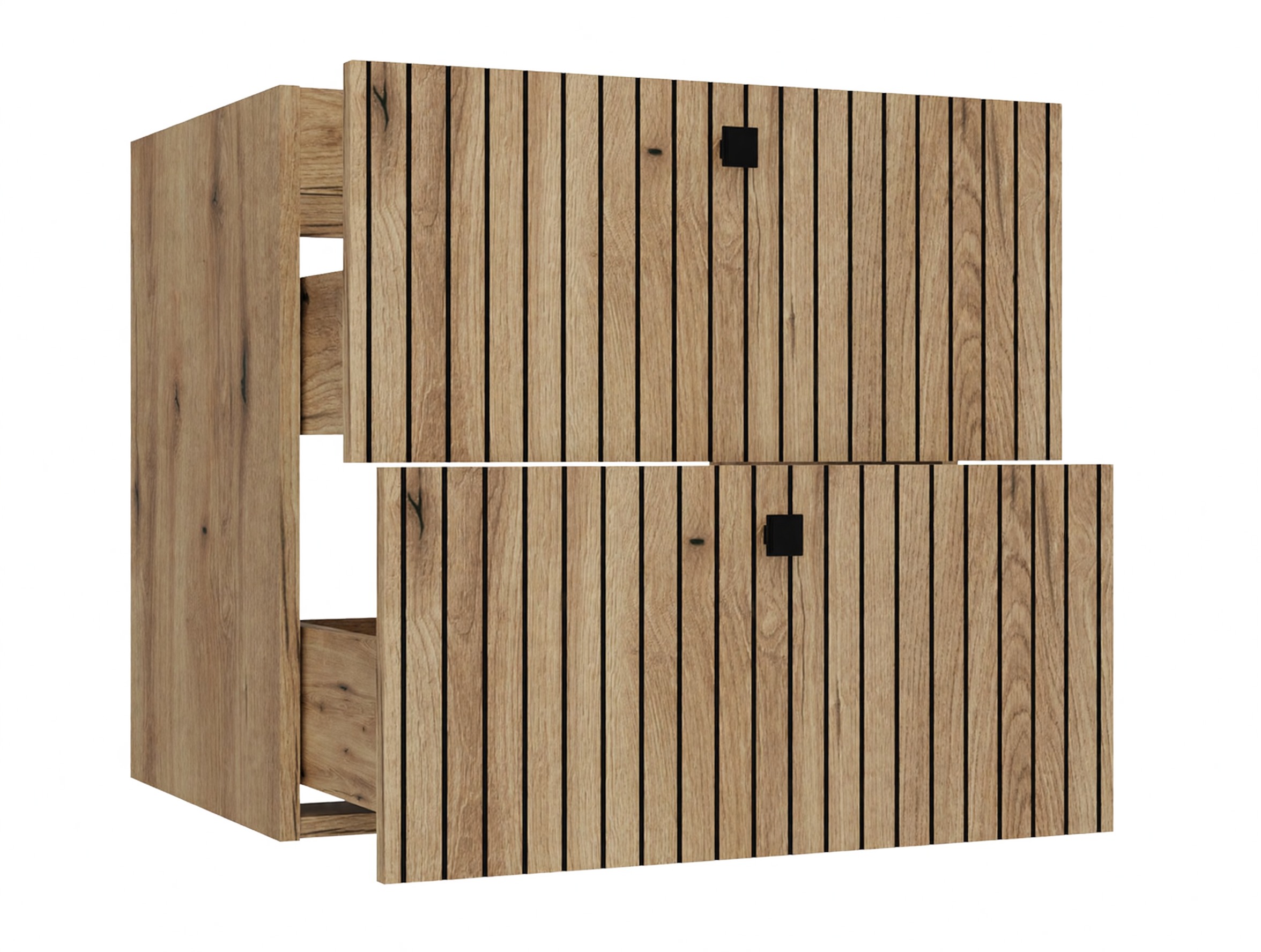 Hangend badkamermeubel voor wastafel Mandeville 314 (Eiken)