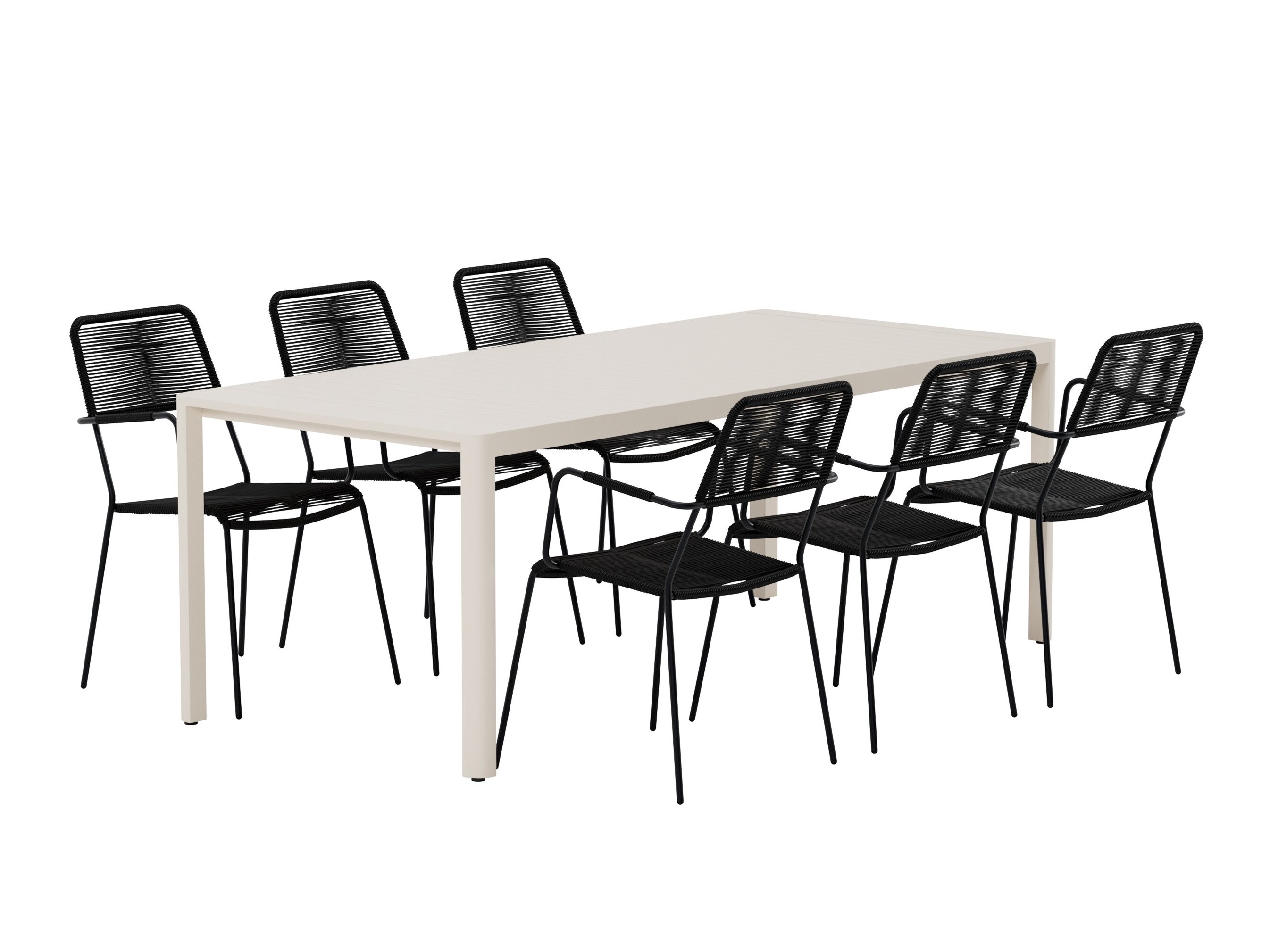 Tafel en stoelen set Dallas 5259
