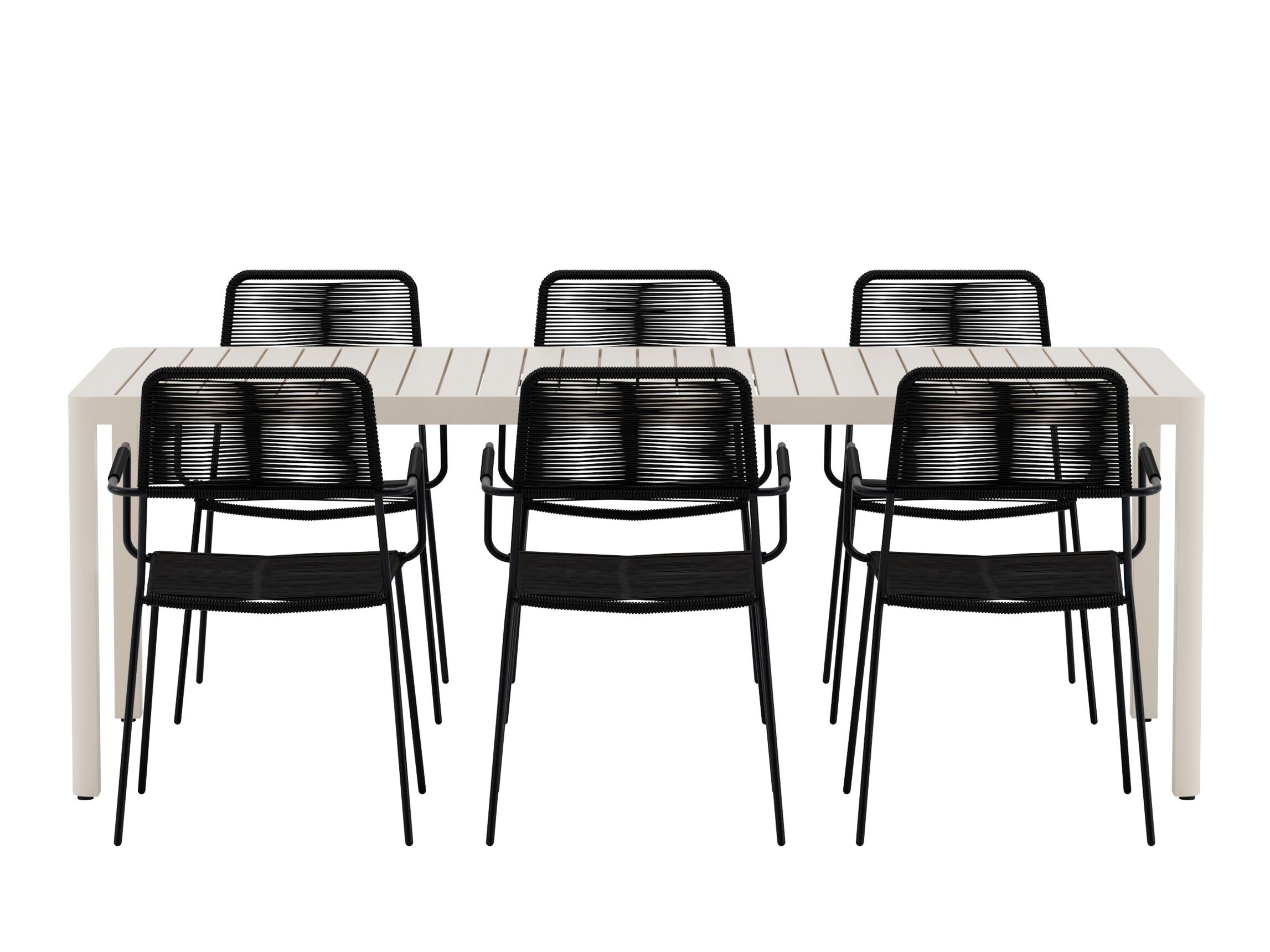 Tafel en stoelen set Dallas 5259