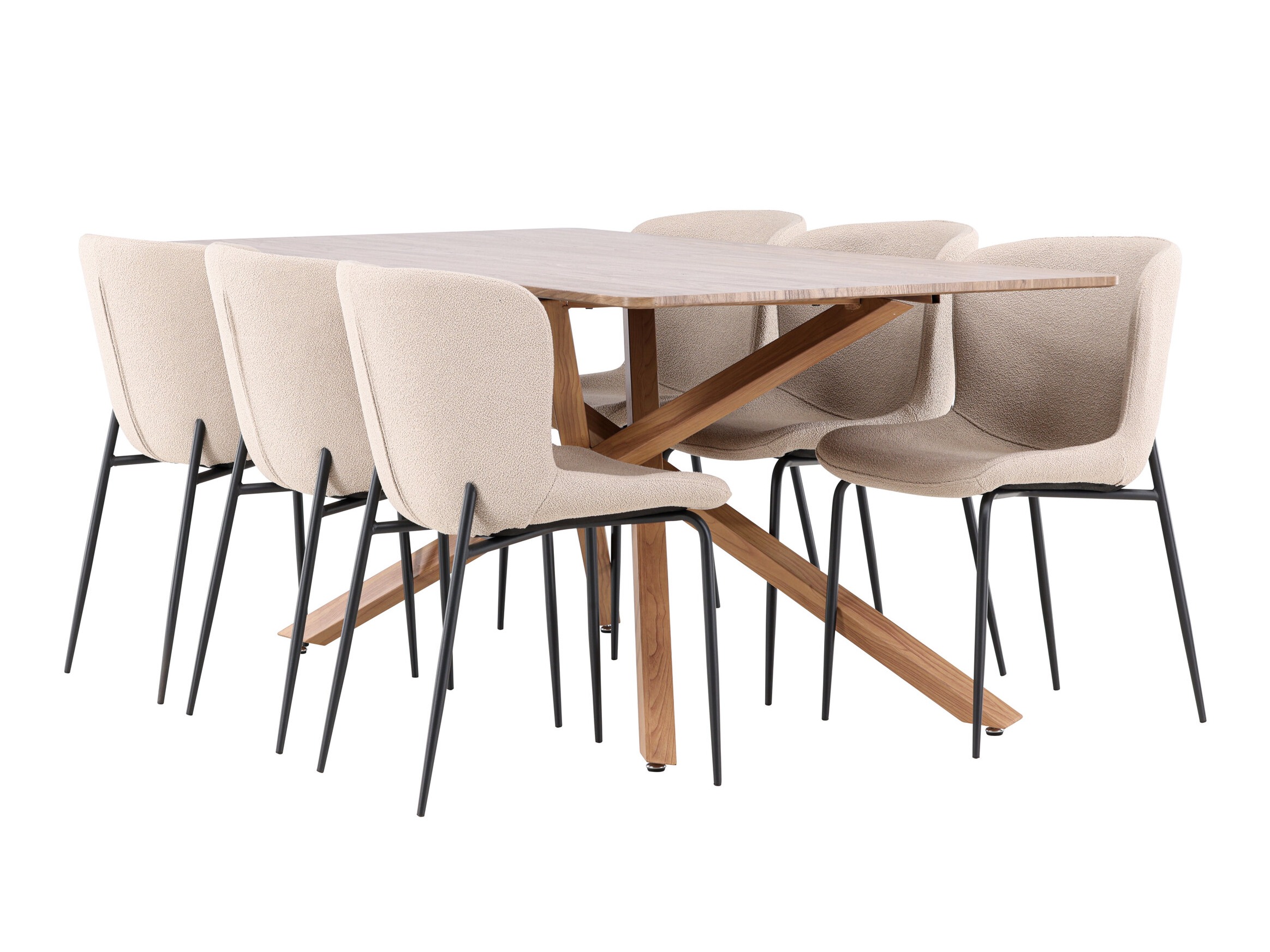 Eetkamerset Dallas 5102 (Beige)