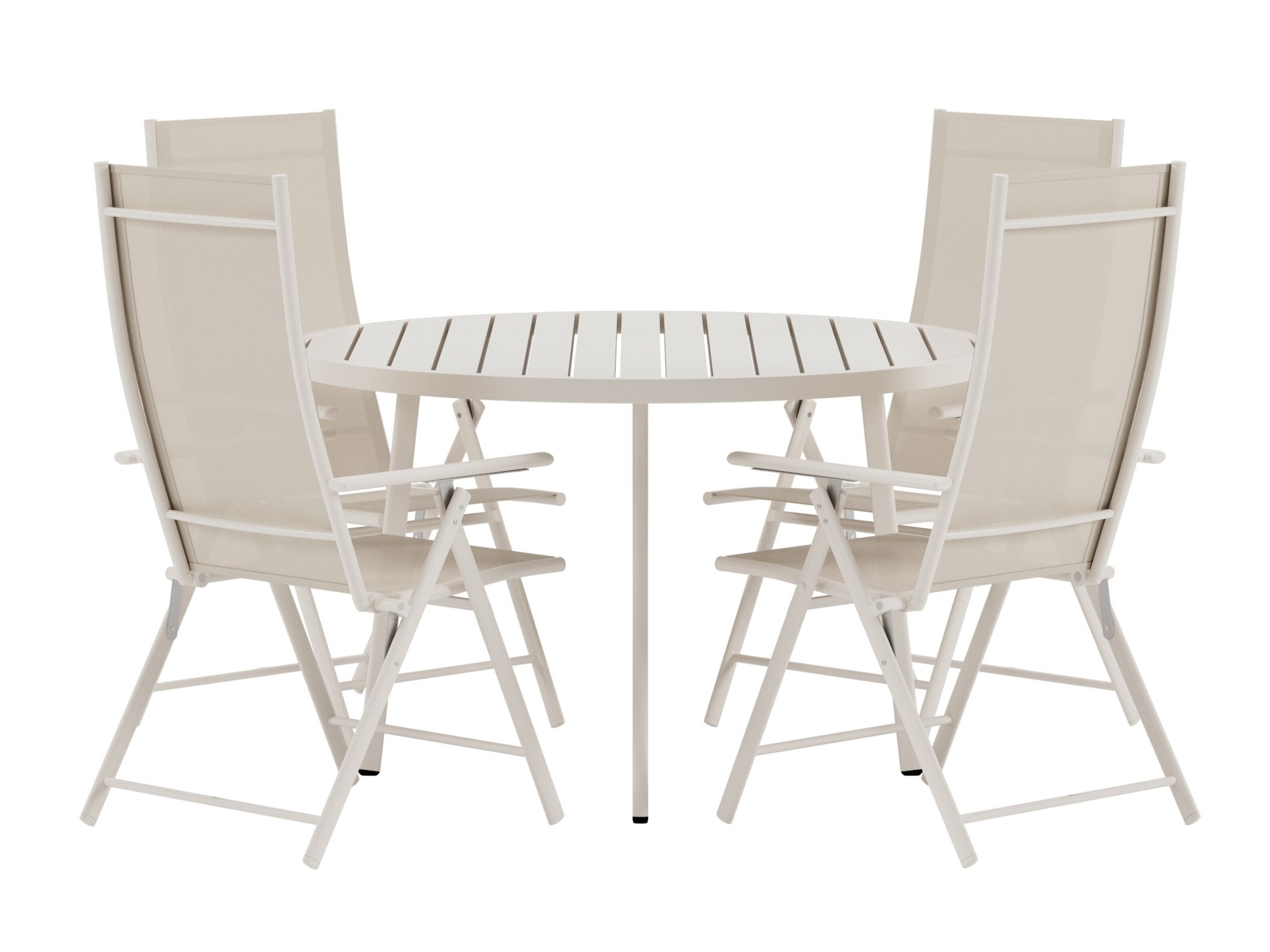 Tafel en stoelen set Dallas 5257 (Beige)