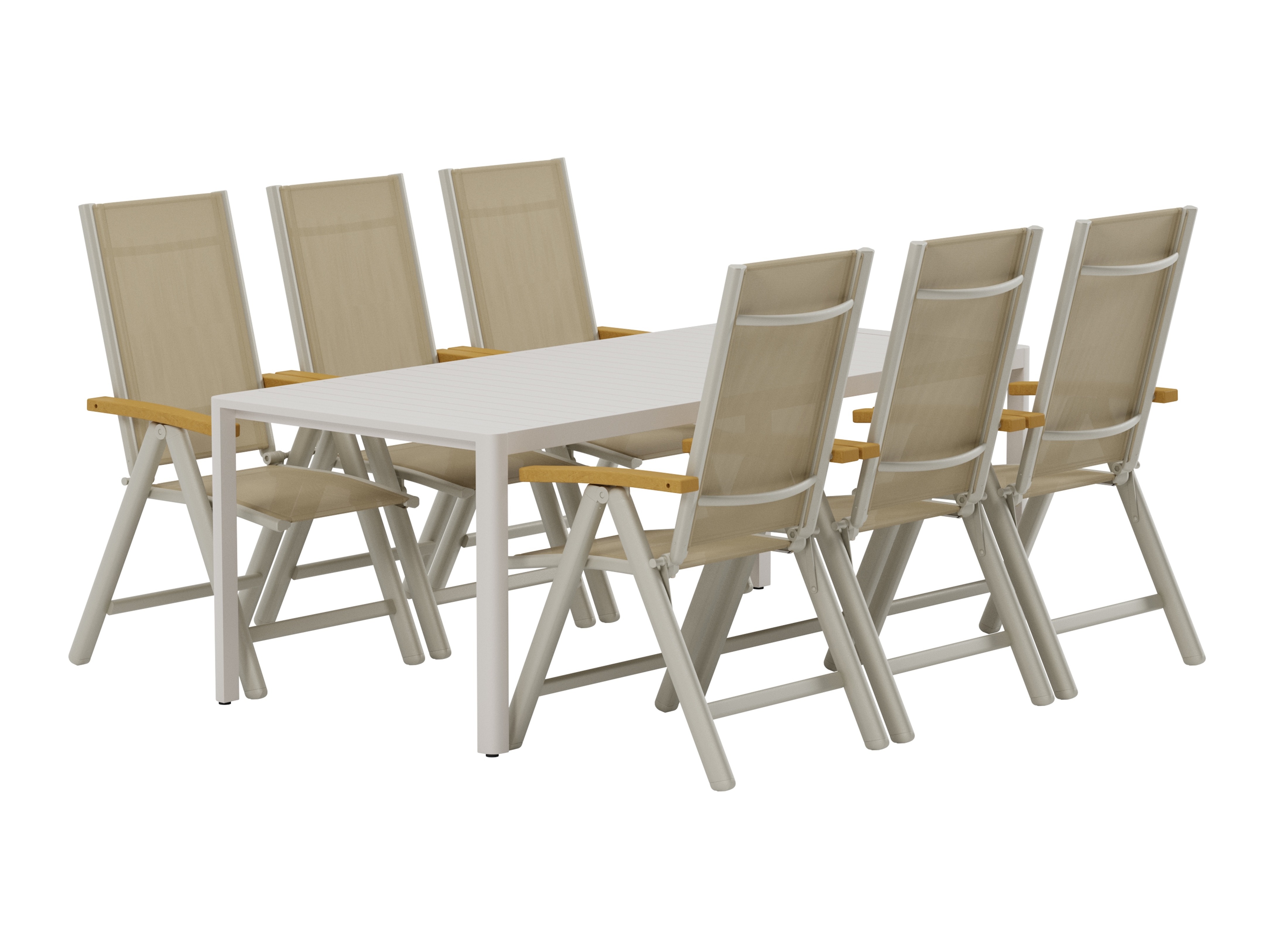 Tafel en stoelen set Dallas 5258