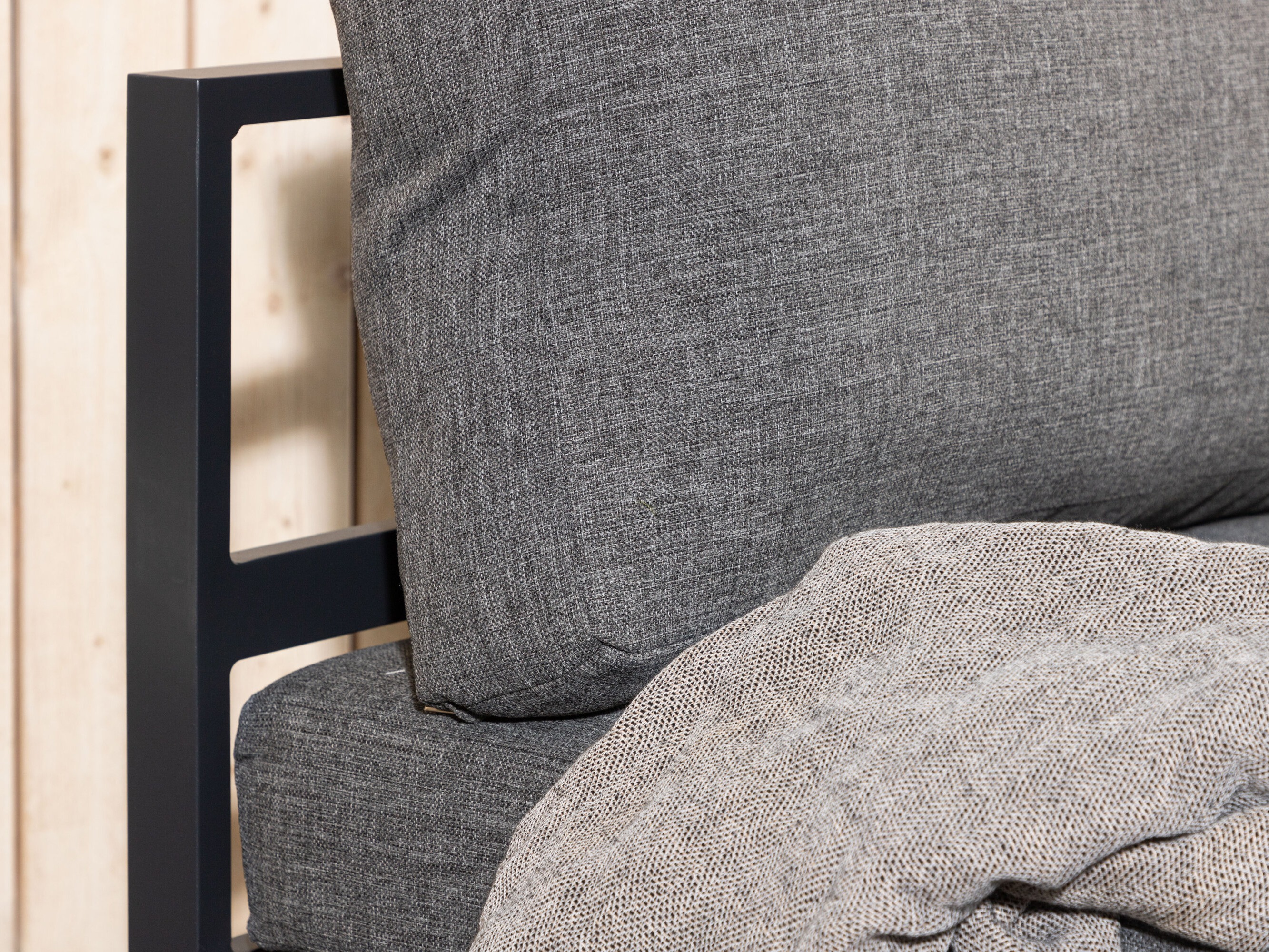 Fauteuil voor buiten Camorlo 100 (Grijs + Zwart)