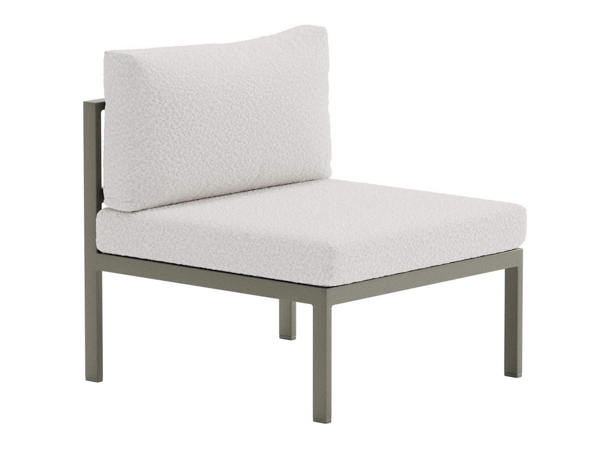 Fauteuil voor buiten Camorlo 100 (Wit + Khaki)