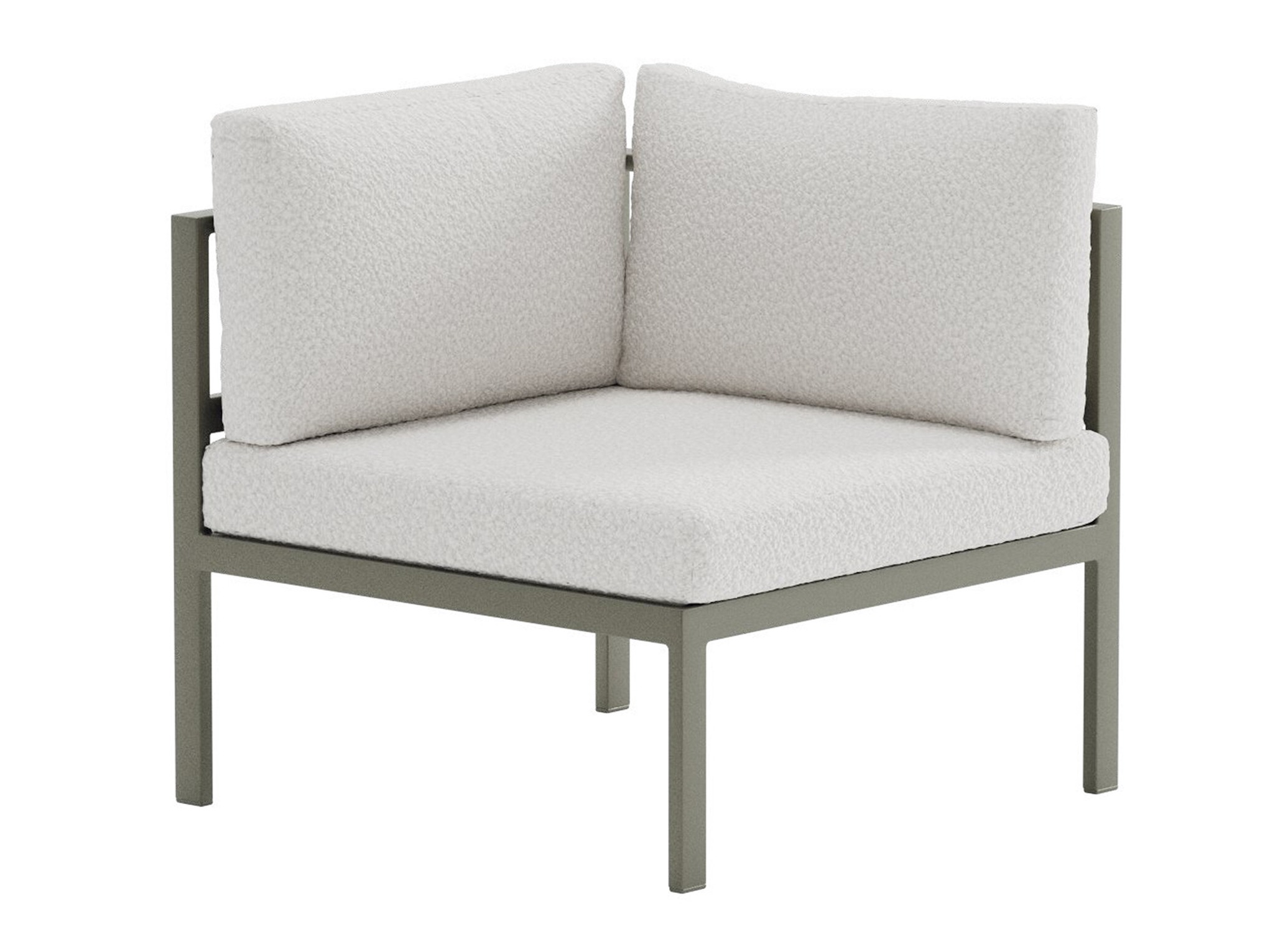 Fauteuil voor buiten Camorlo 101 (Wit + Khaki)