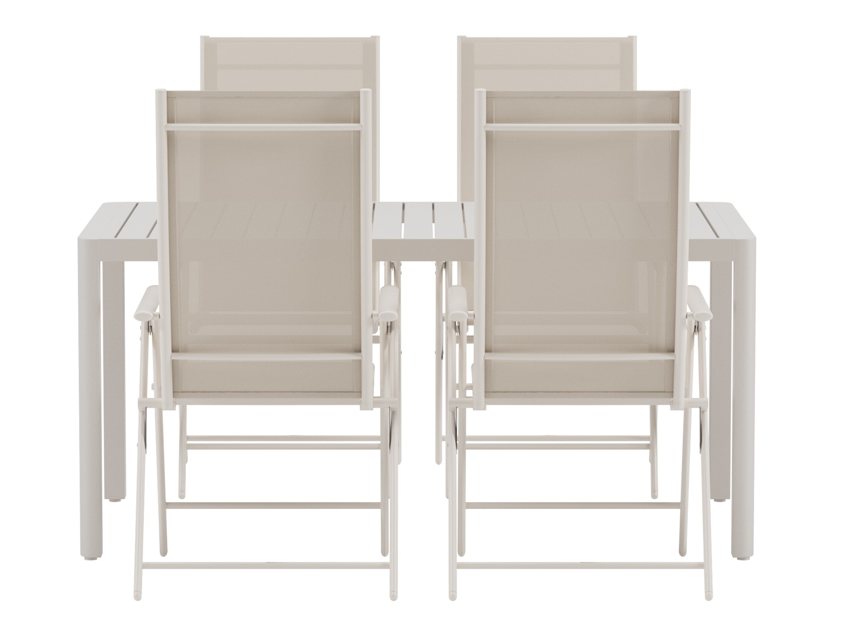 Tafel en stoelen set Dallas 5255 (Beige)