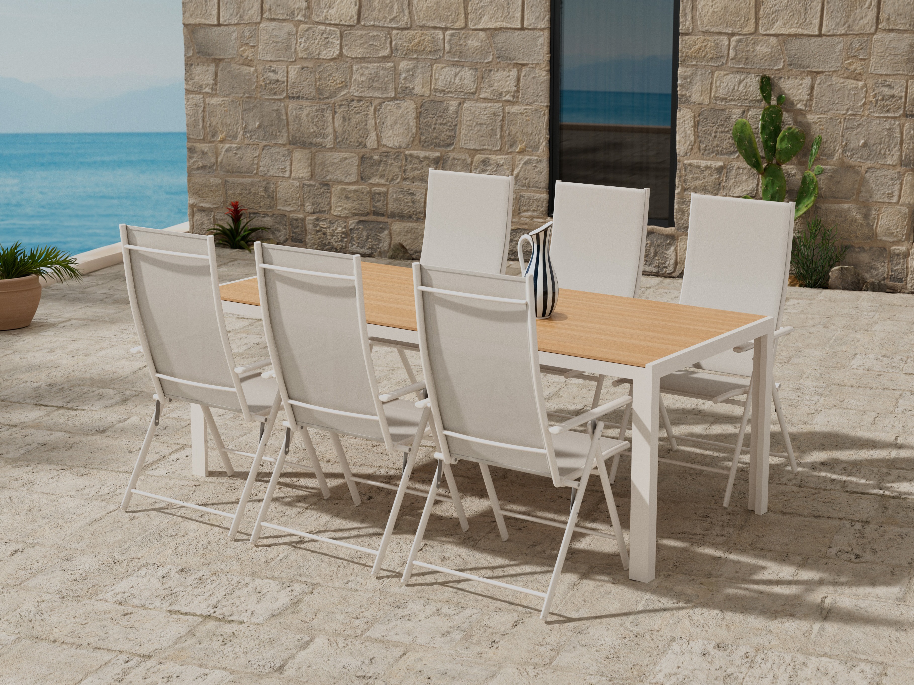 Tafel en stoelen set Dallas 5265