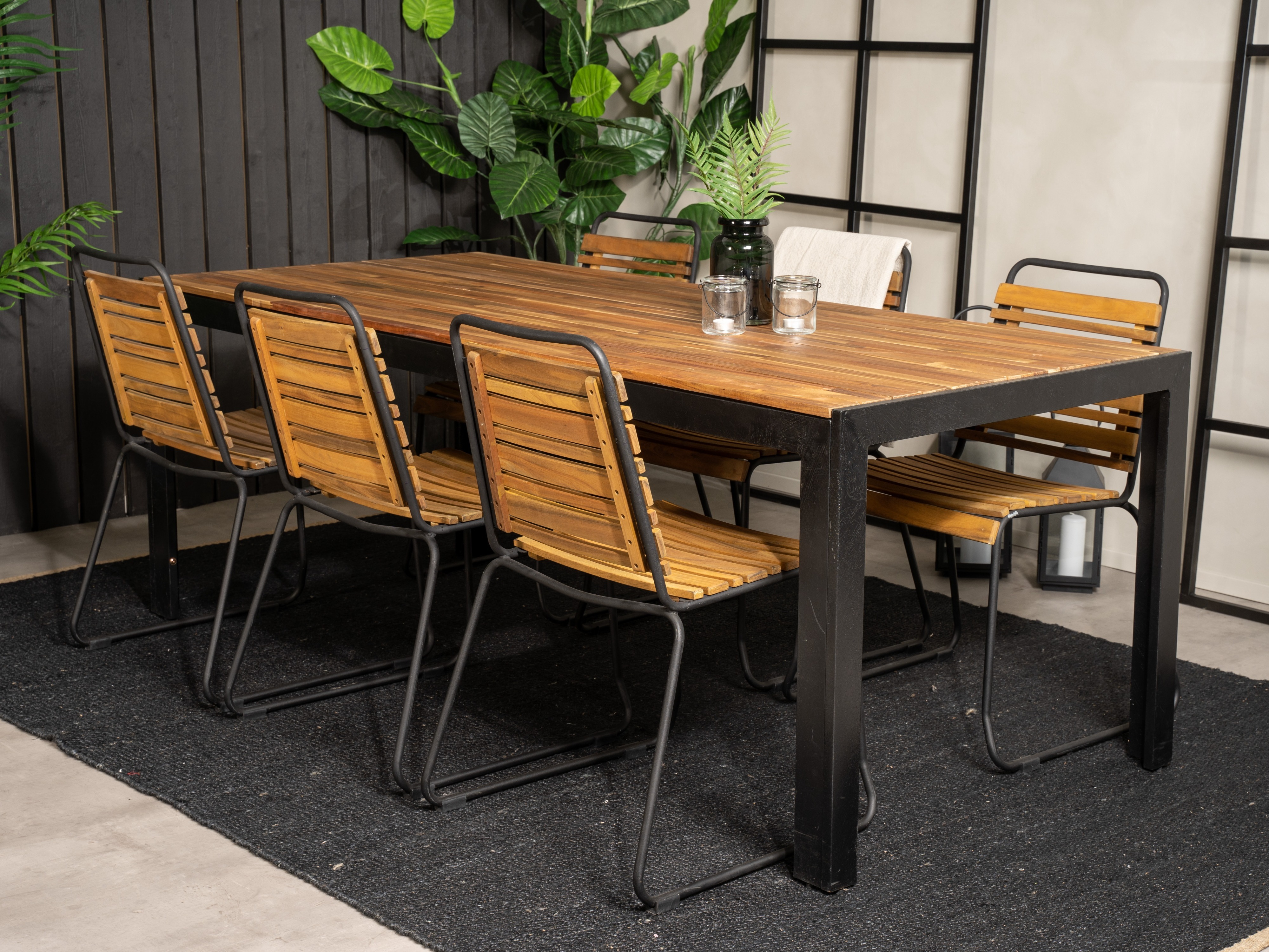Tafel en stoelen set Dallas 5269