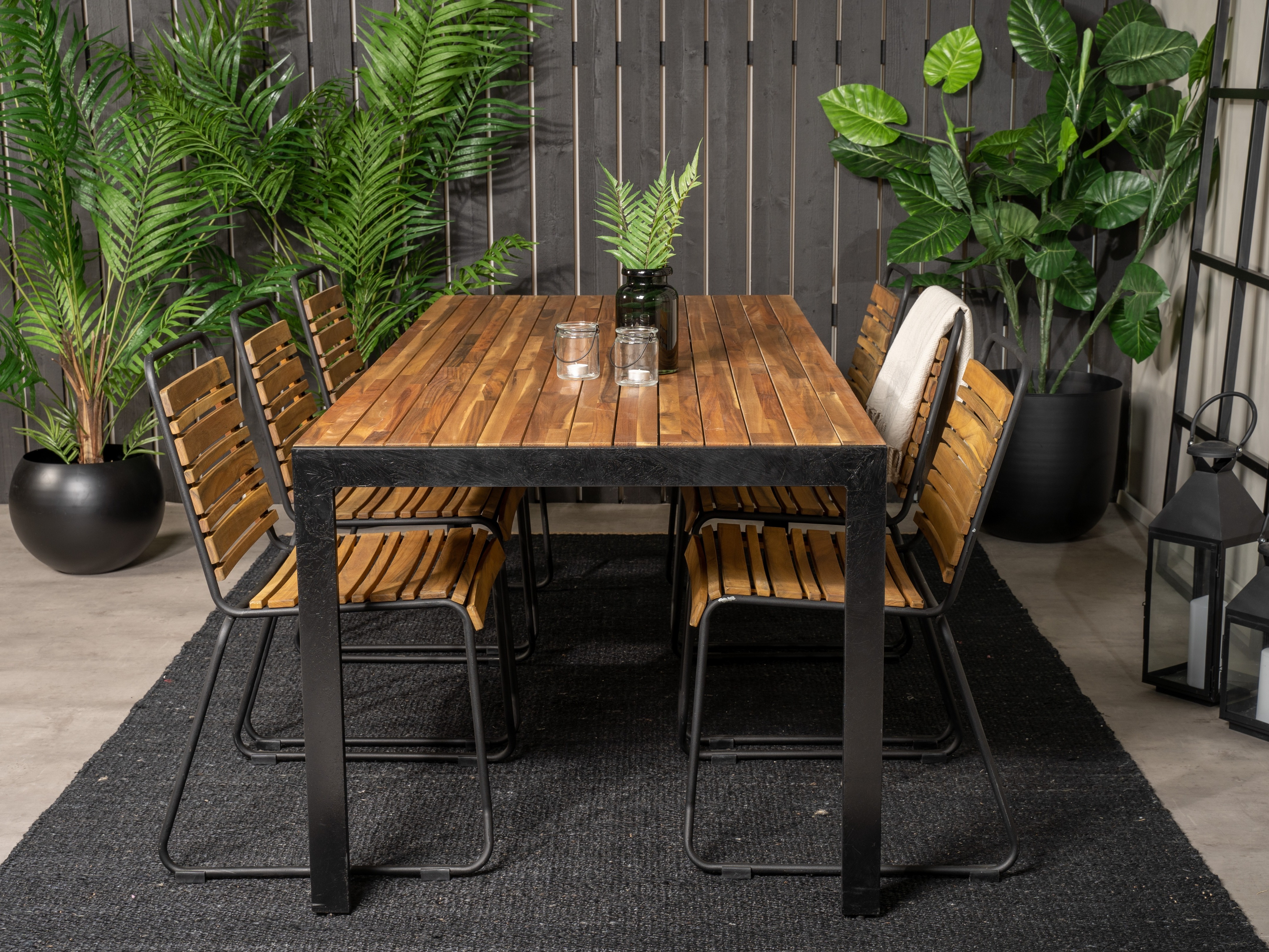Tafel en stoelen set Dallas 5269