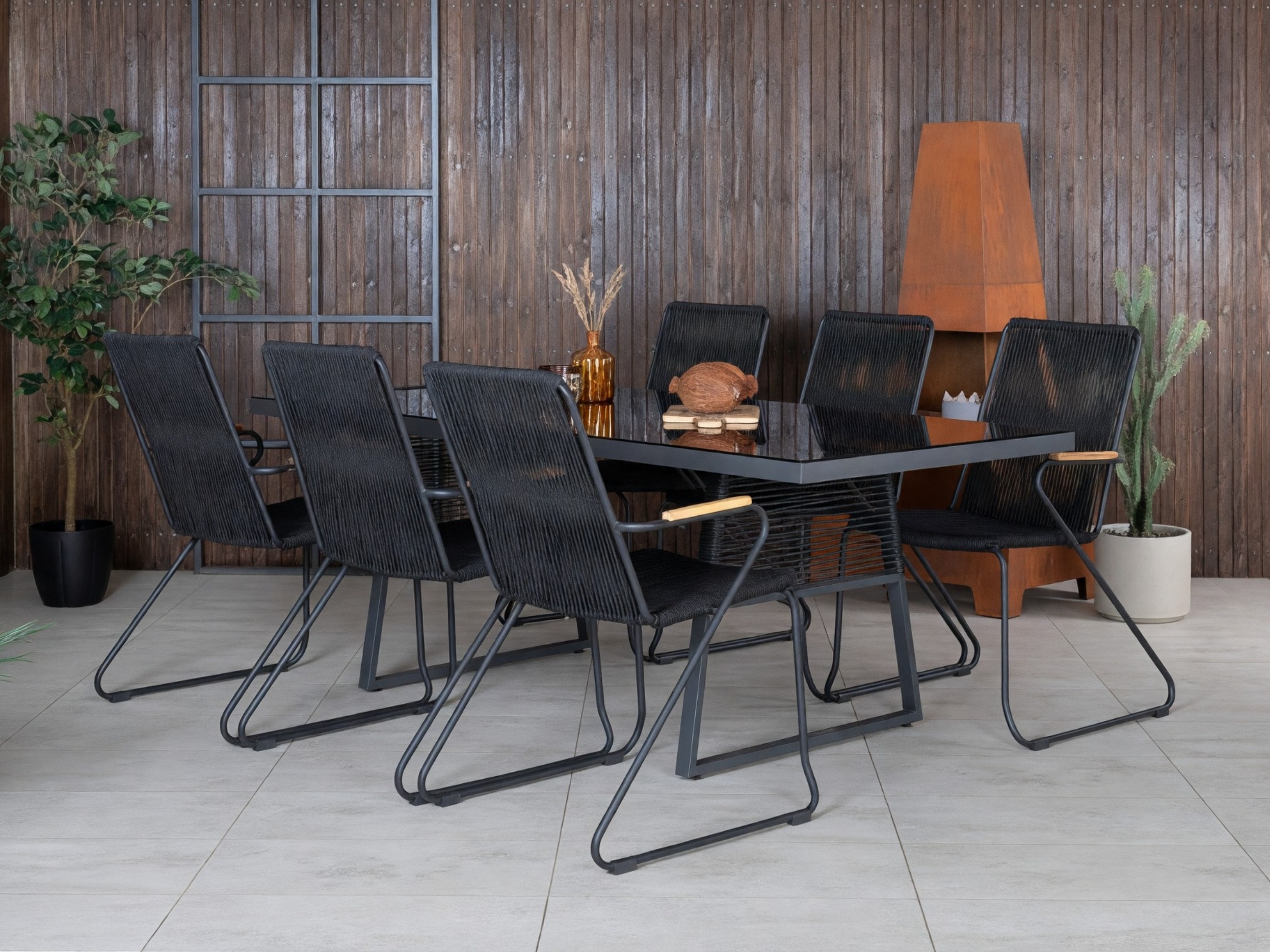Tafel en stoelen set Dallas 5271