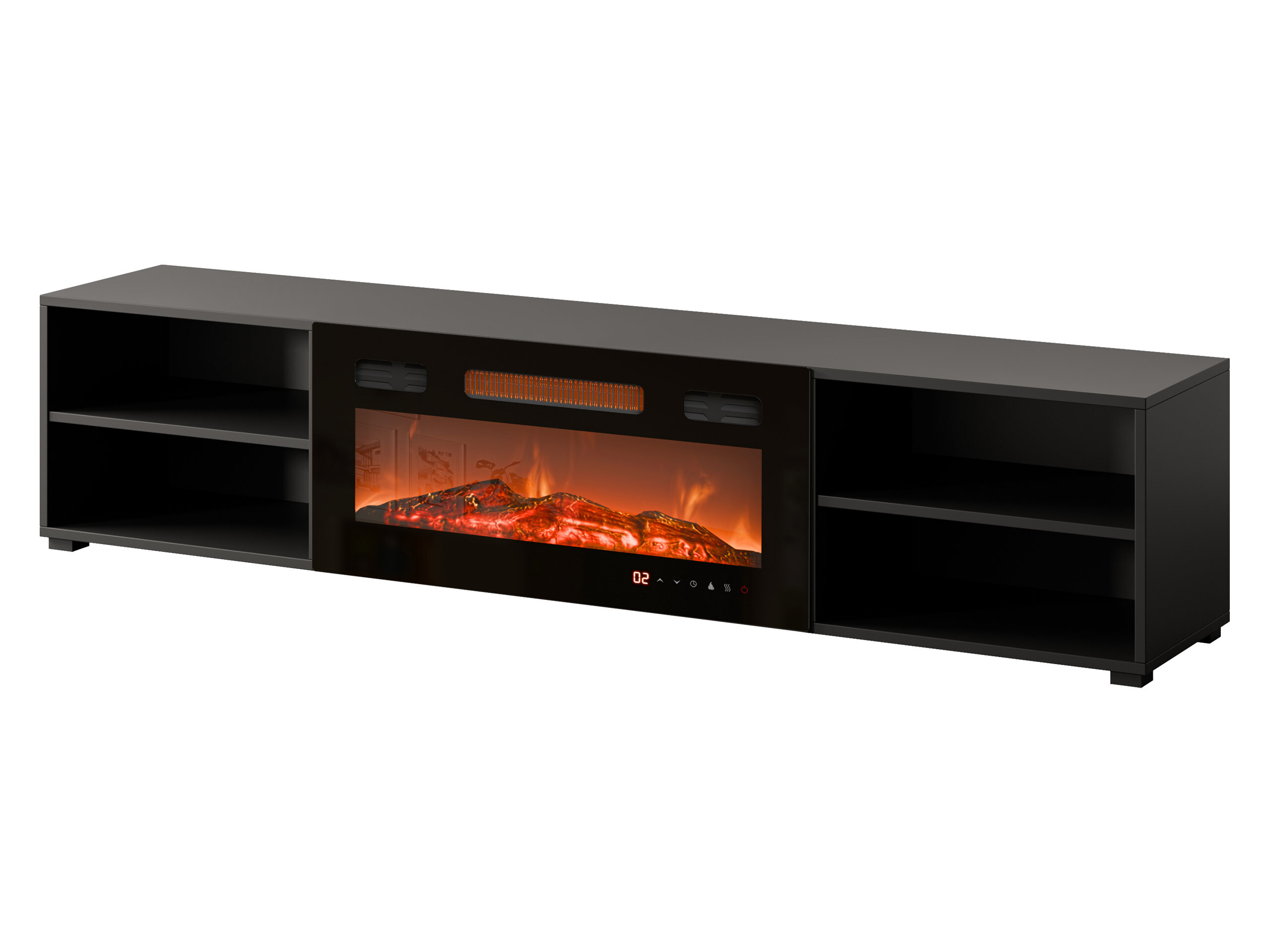 TV-meubel Charlotte 190 (Zwart)