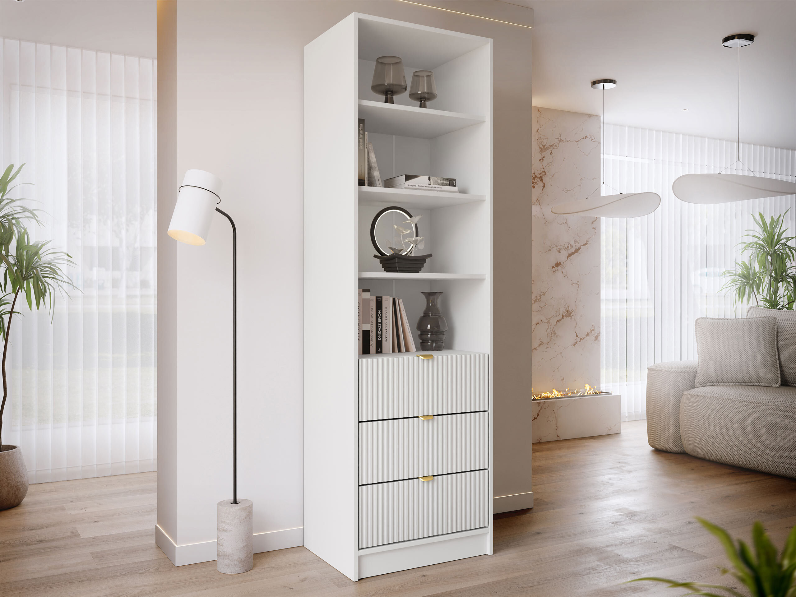 Boekenkast Comfivo Papilio (Wit)