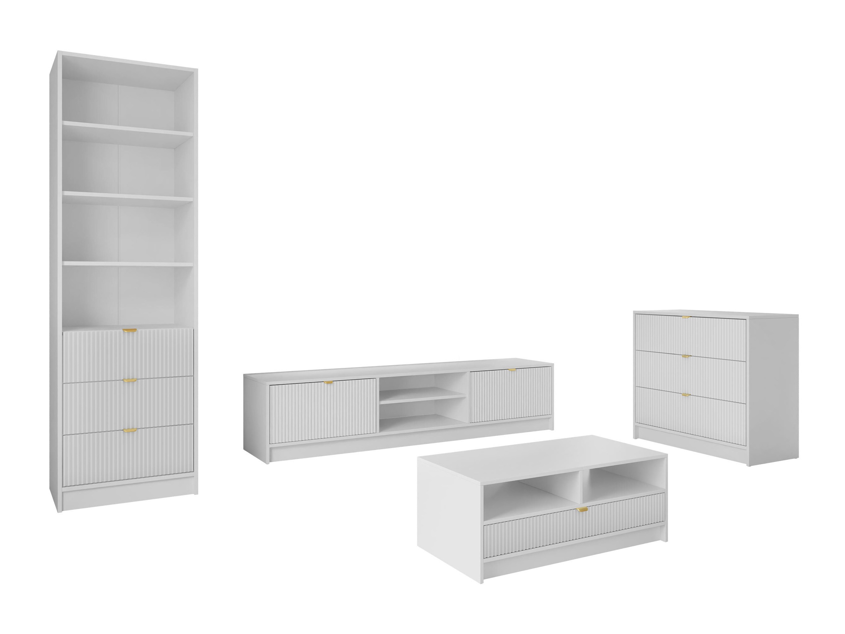 Woonkamerset Comfivo Papilio VII (Wit)