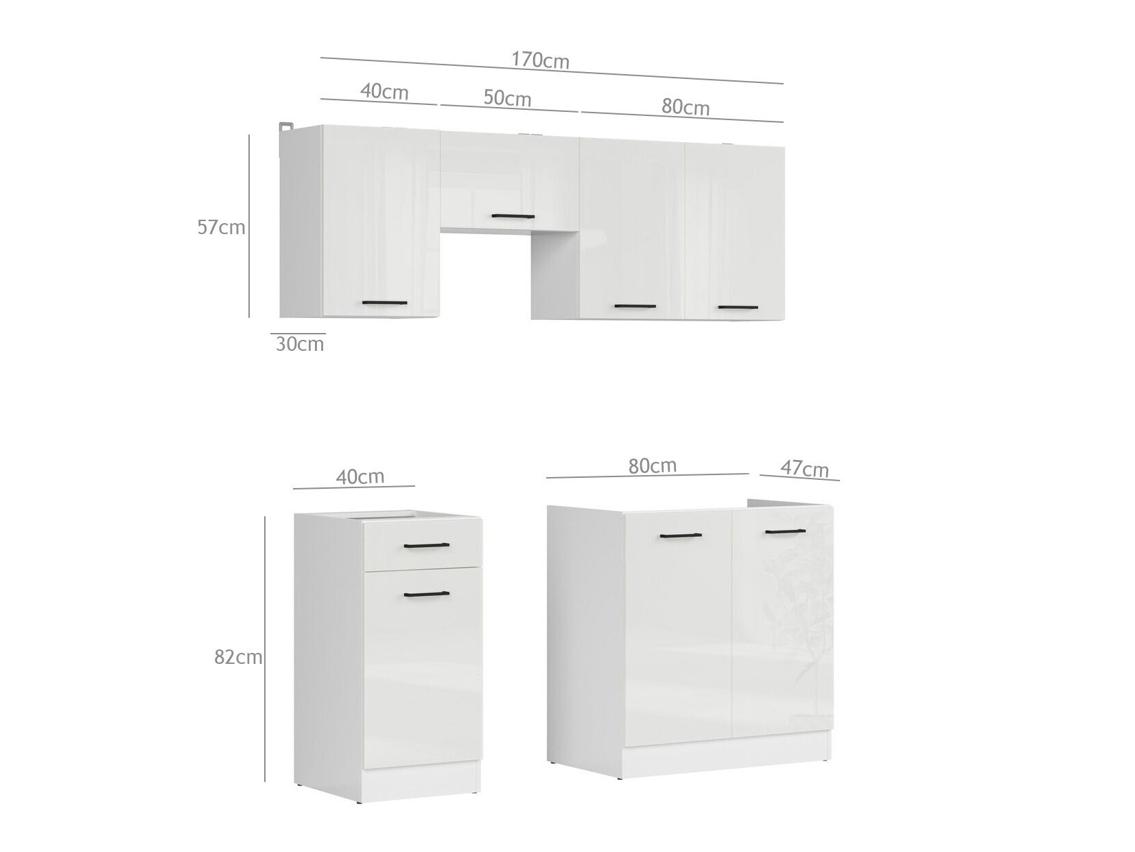 Modulaire keukenset Line White 116