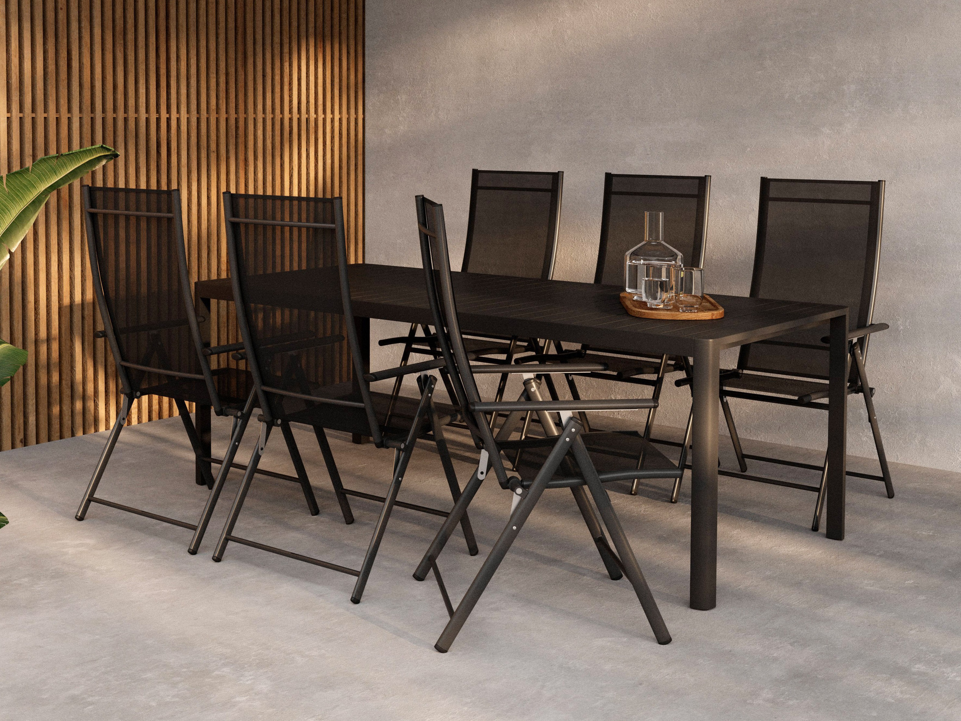 Tafel en stoelen set Dallas 5252