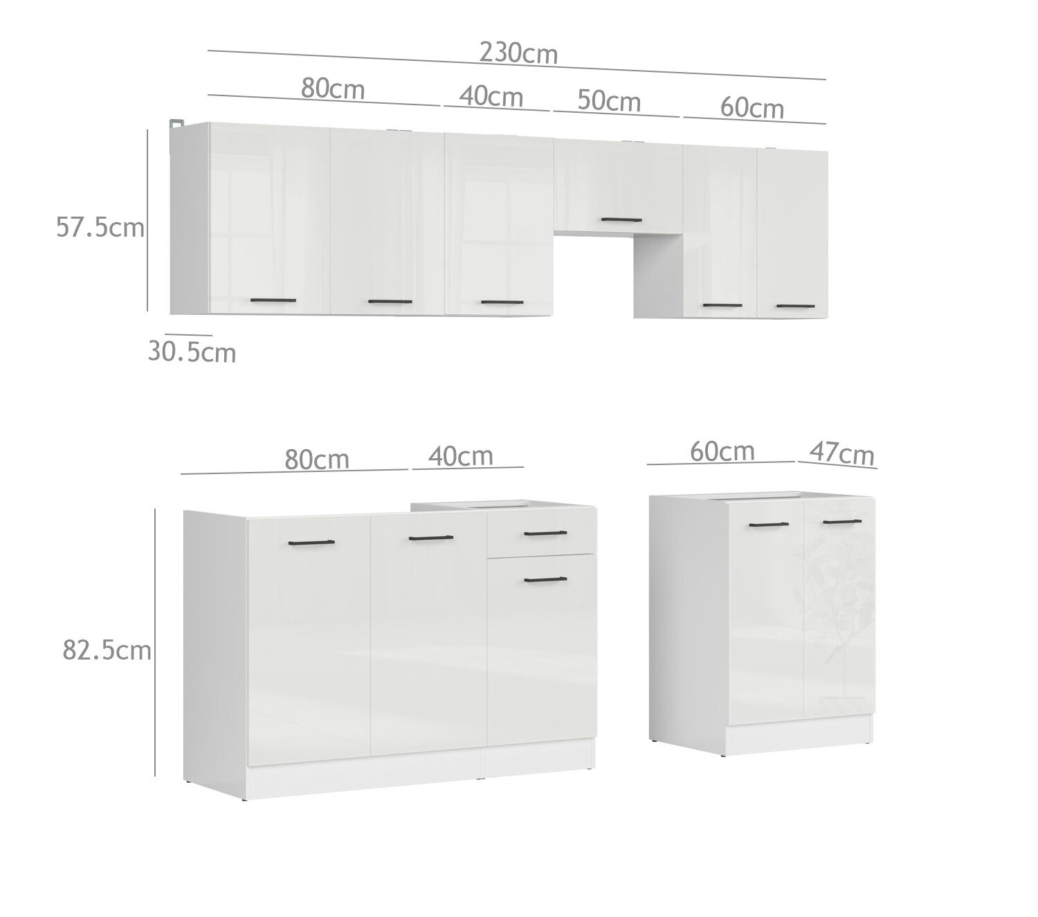 Modulaire keukenset Line White 118