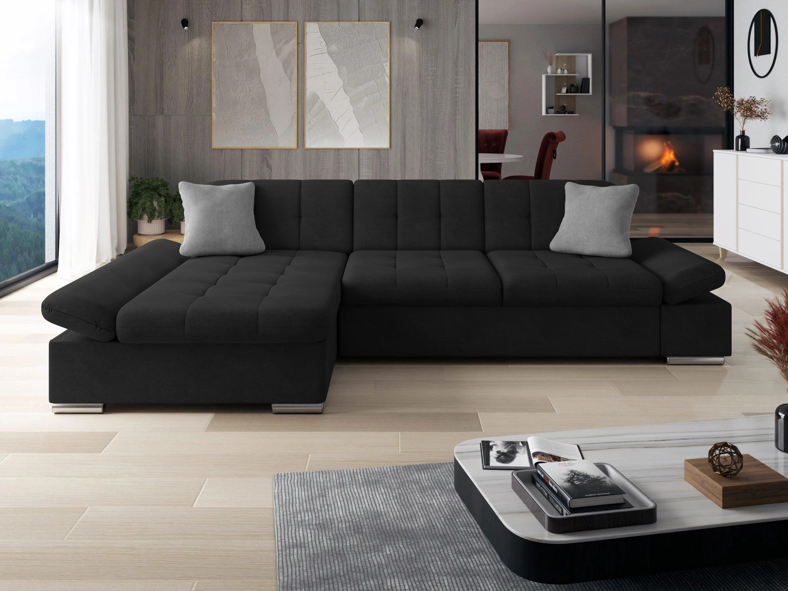 Hoekbank Comfivo Sanitas I (Uttario Velvet 2980 + Uttario Velvet 2972)