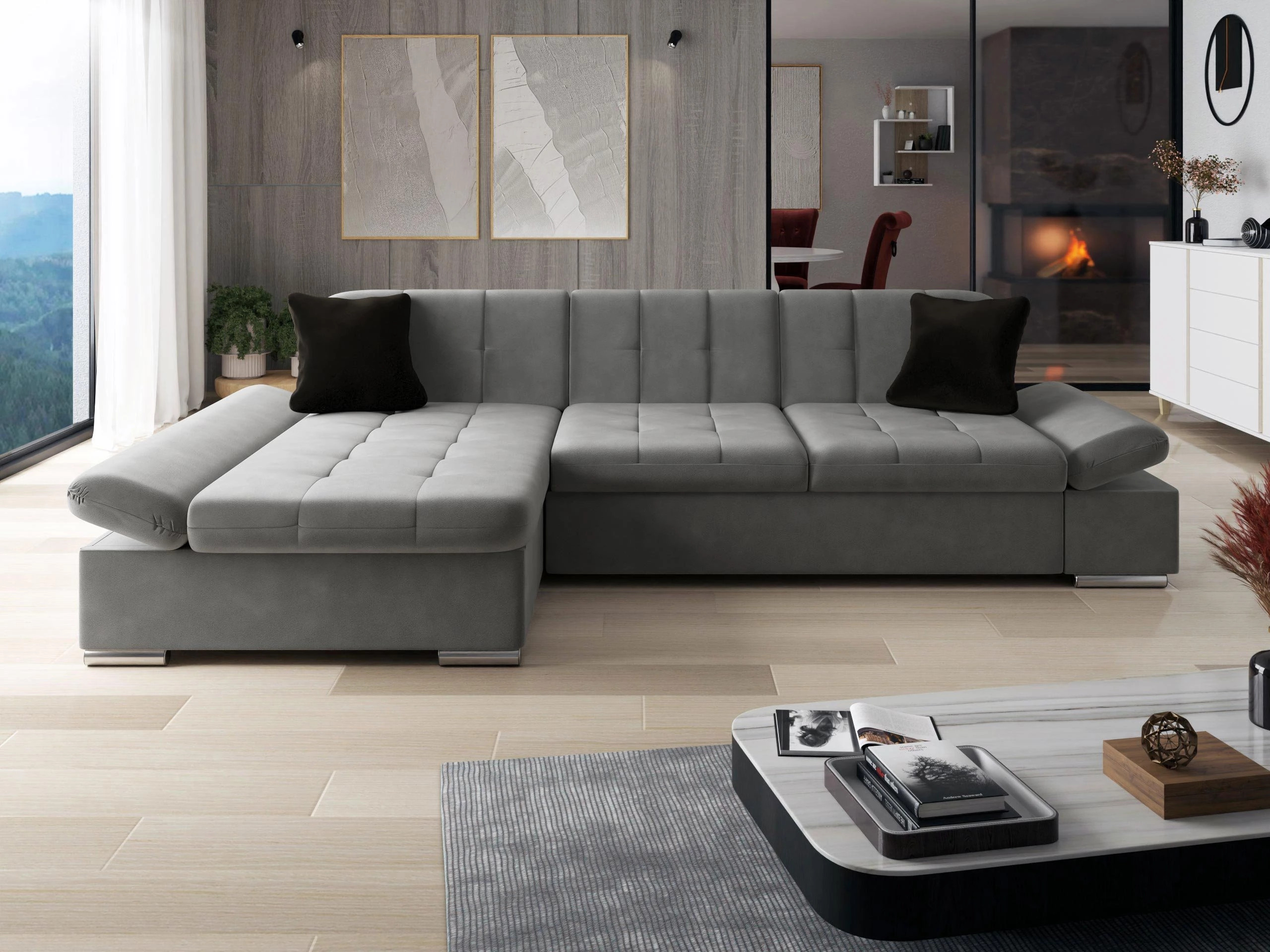Hoekbank Comfivo Serenitas (Magic Velvet 2217 + Magic Velvet 2219)