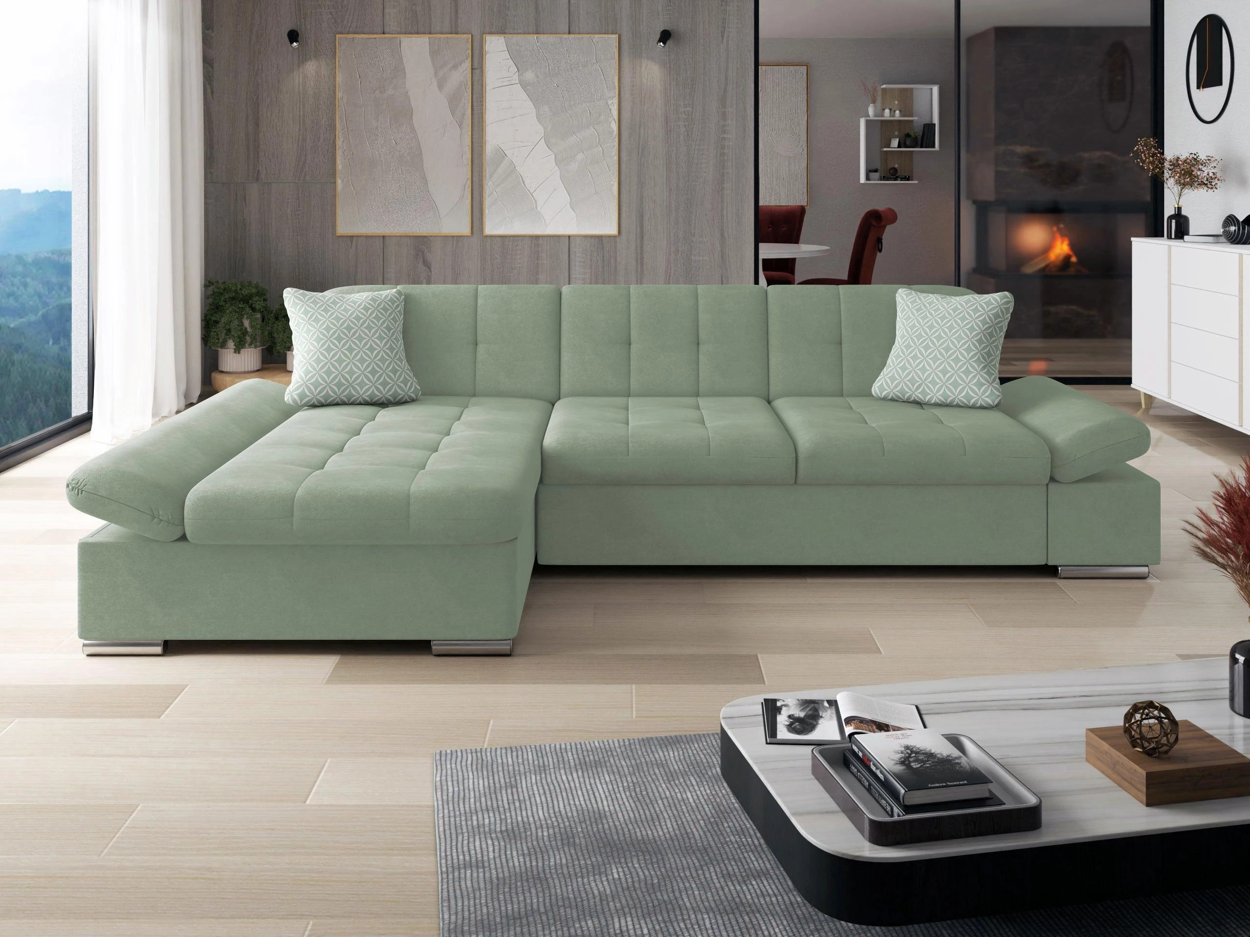 Hoekbank Comfivo Serenitas (Uttario Velvet 2954 + Evo 29)