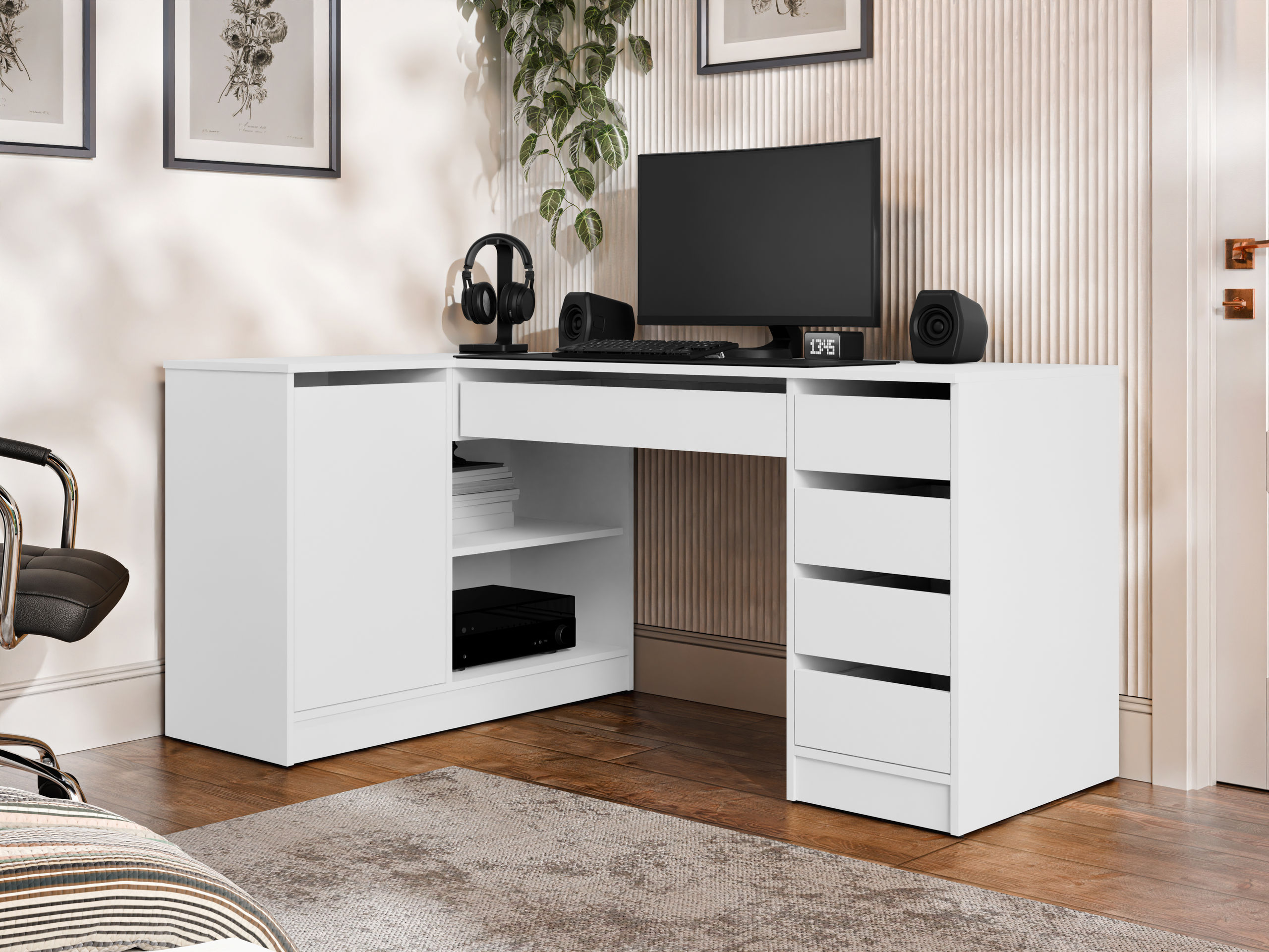 Hoekbureau Comfivo Terros III (Wit)