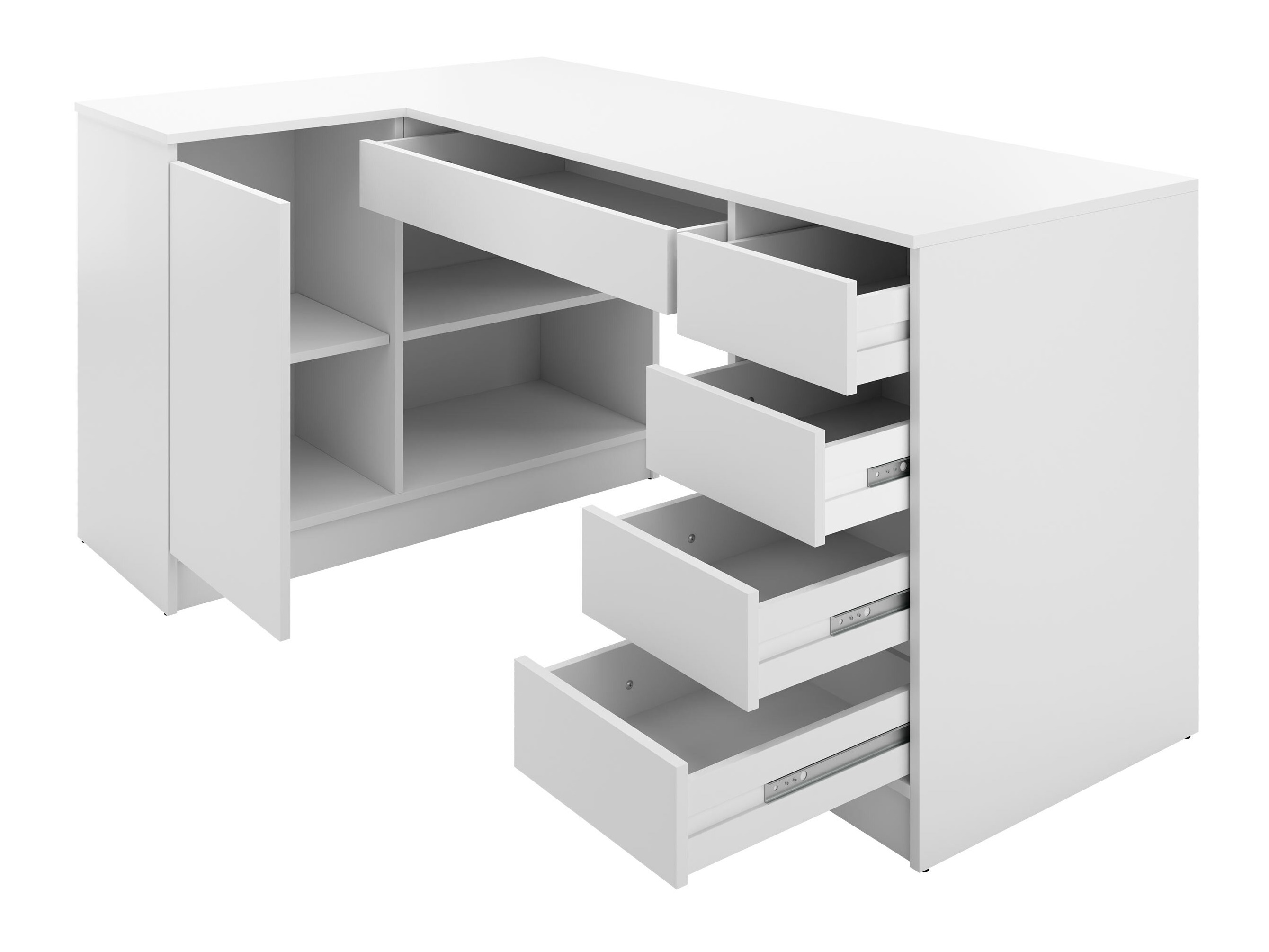 Hoekbureau Comfivo Terros III (Wit)
