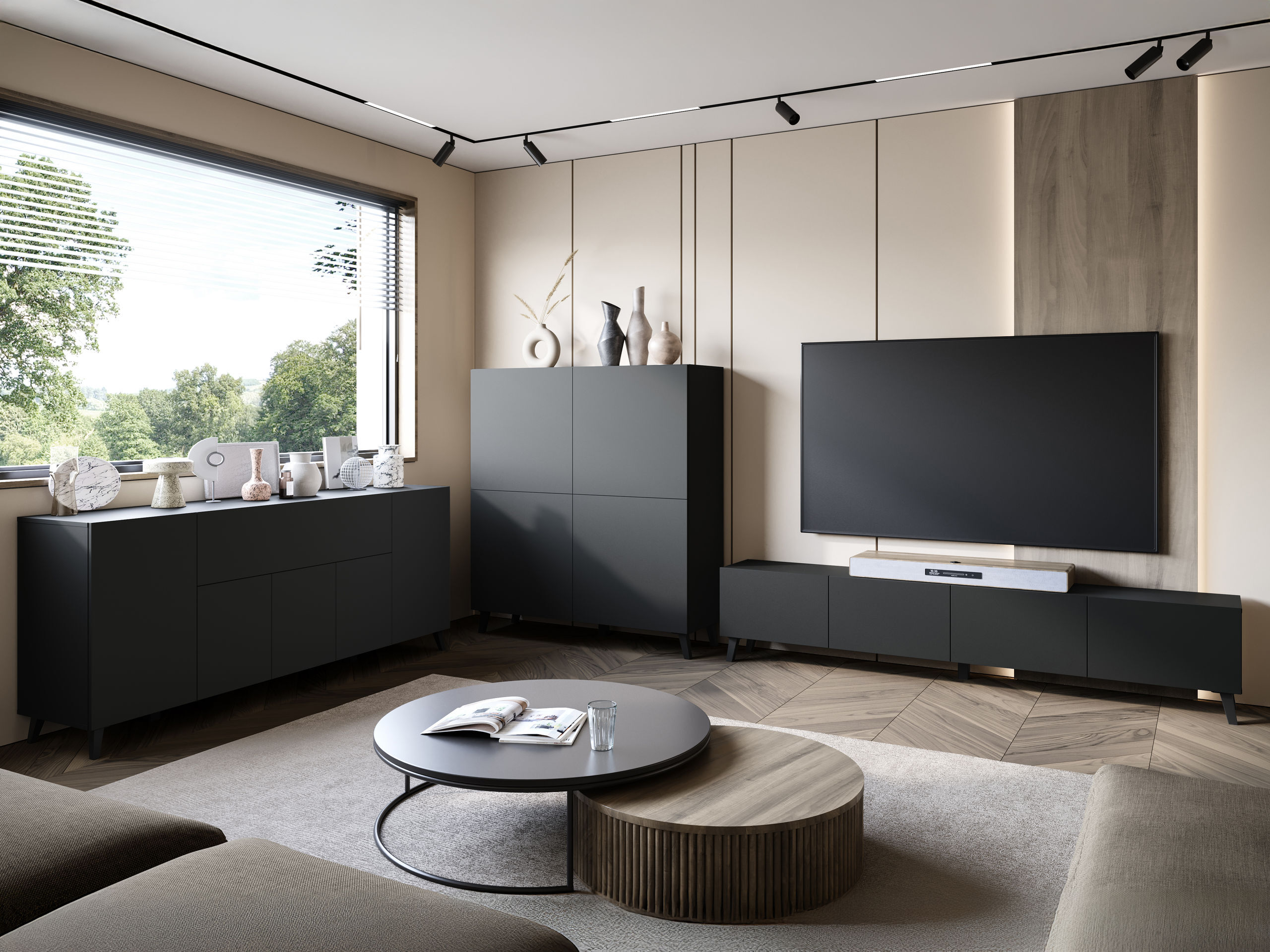 Dressoir Levtive 100 (Grafiet)