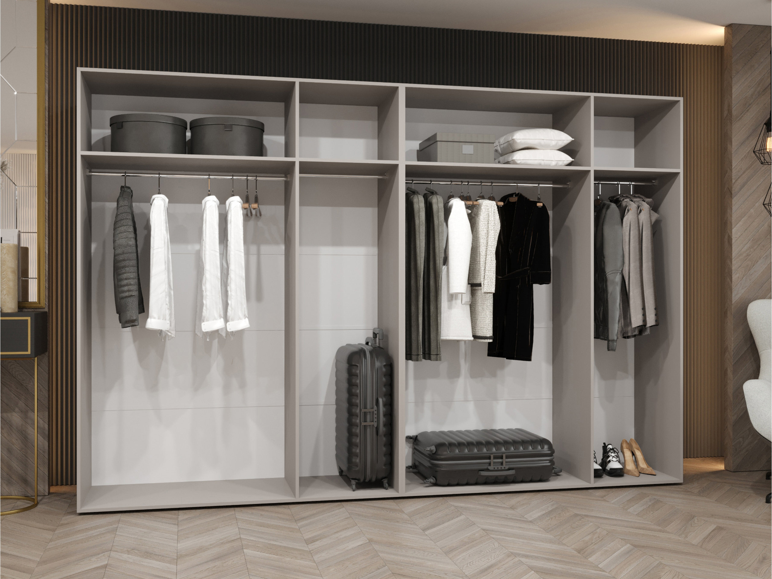Kledingkast Hartford 632 (Wit)