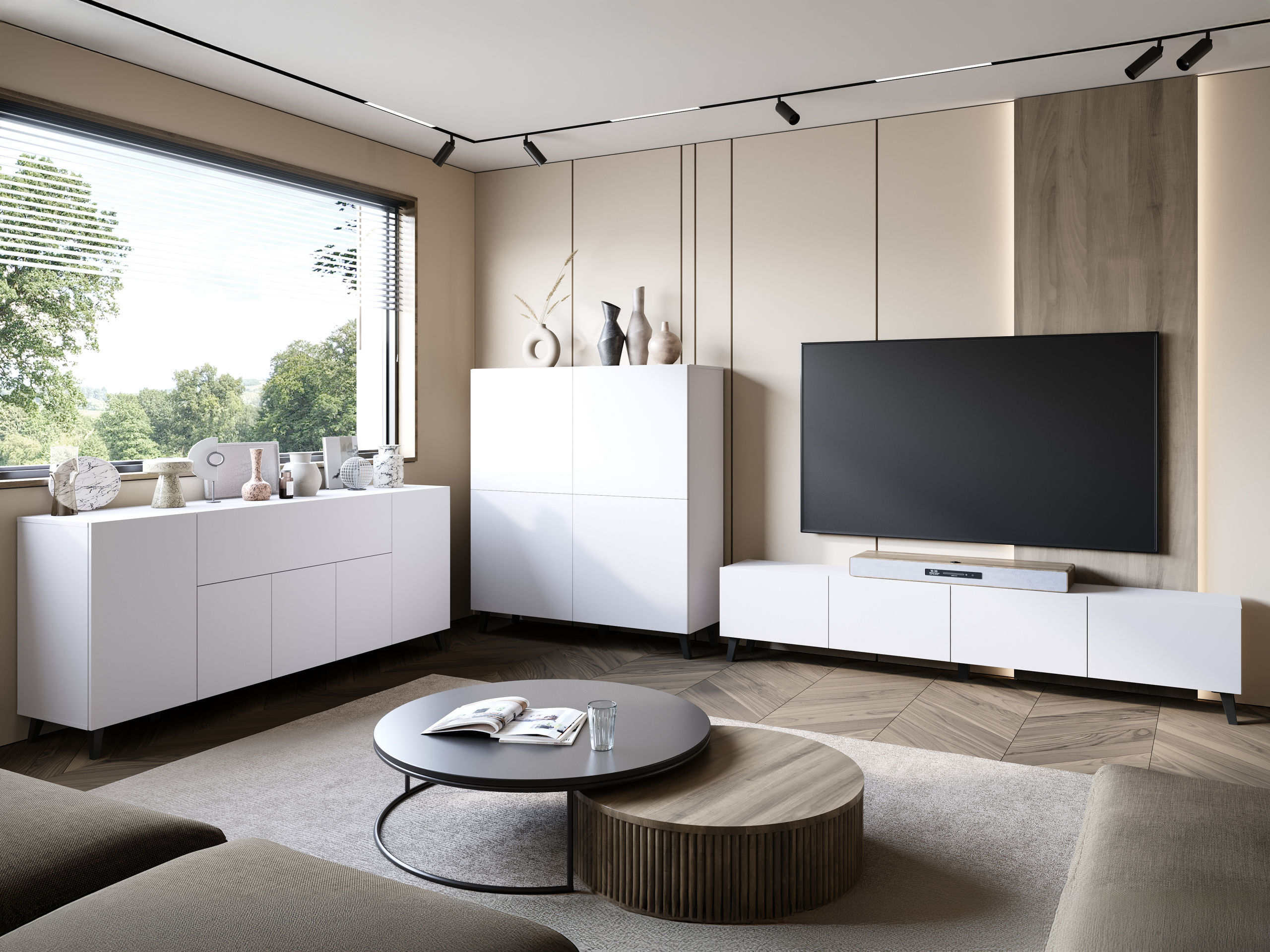 TV-meubel Levtive 101 (Wit)