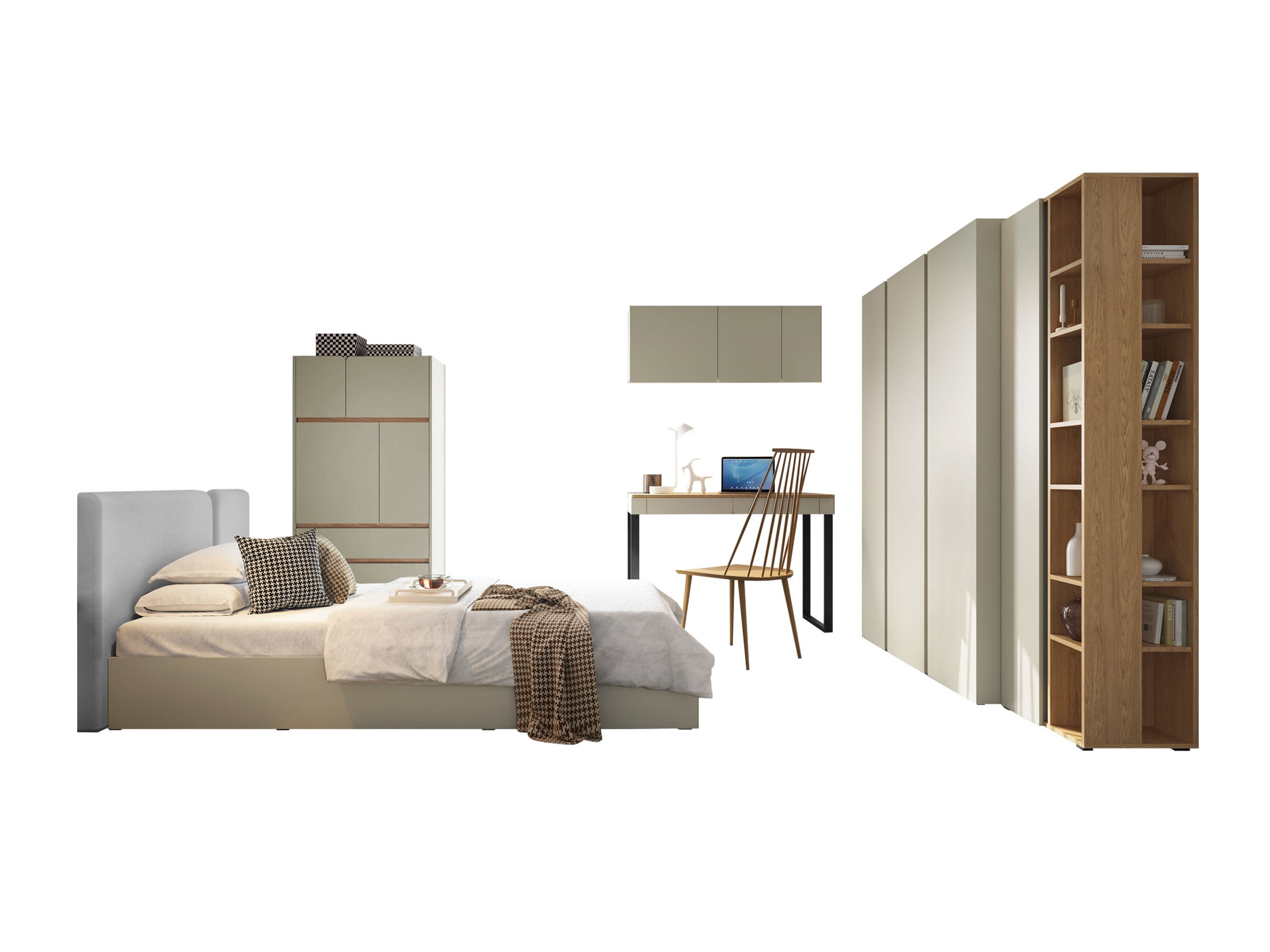 Slaapkamerset Fiosono 113 (Eucalyptus + Eiken)
