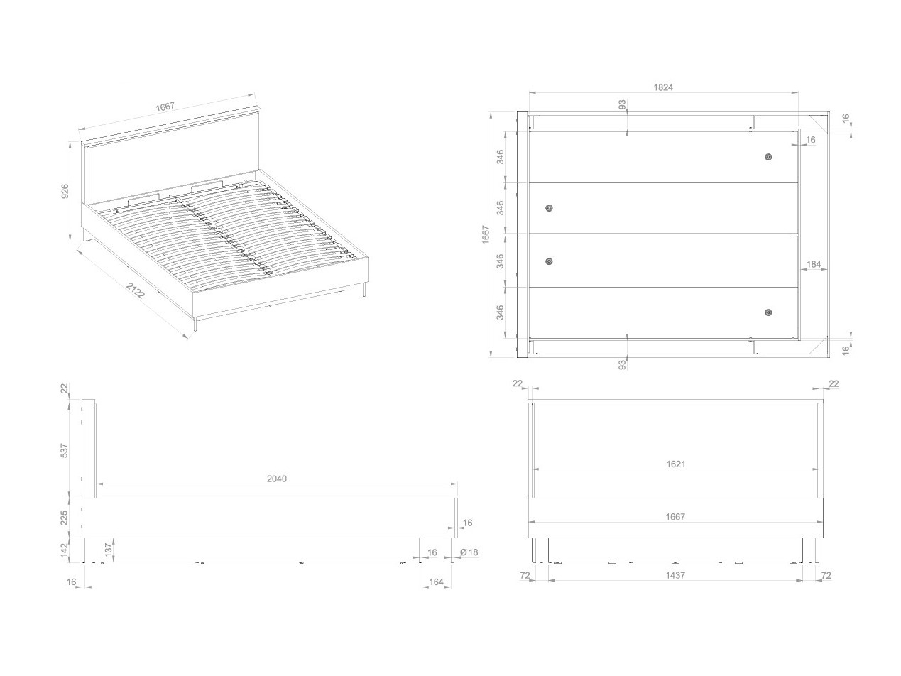Bed Sermavi 140