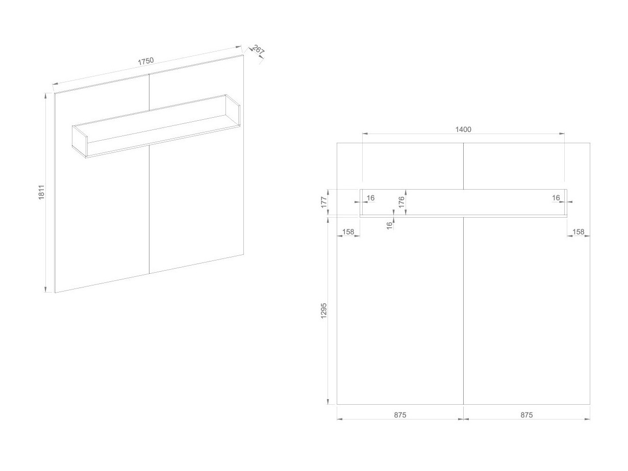 Wandplank Sermavi 123