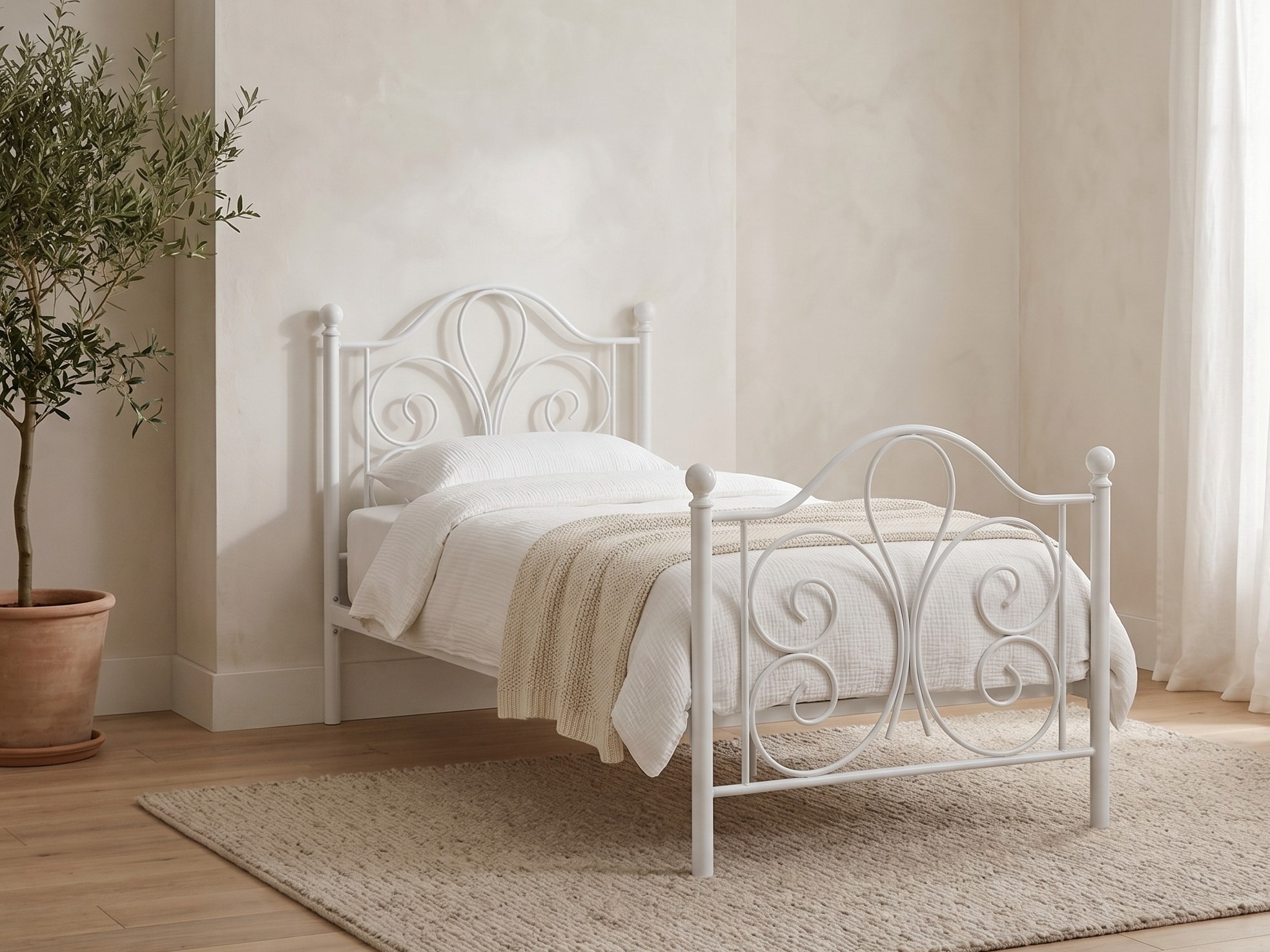 Bed Houston 1355 (Wit)