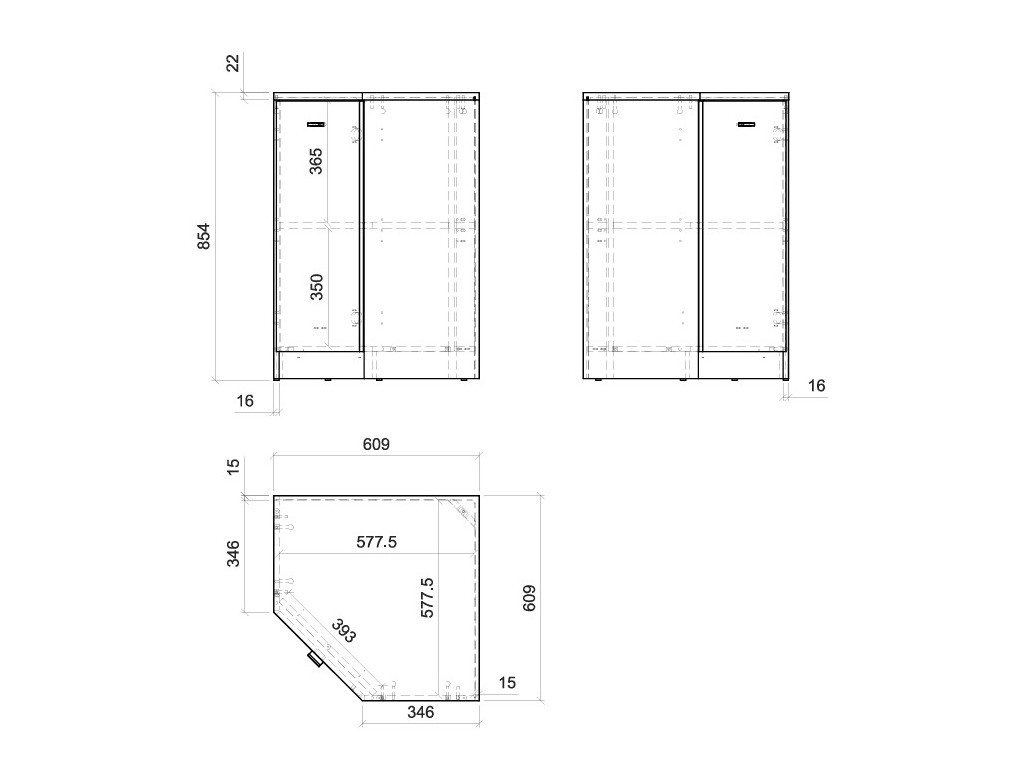 Hoekkastje Fiofive 118